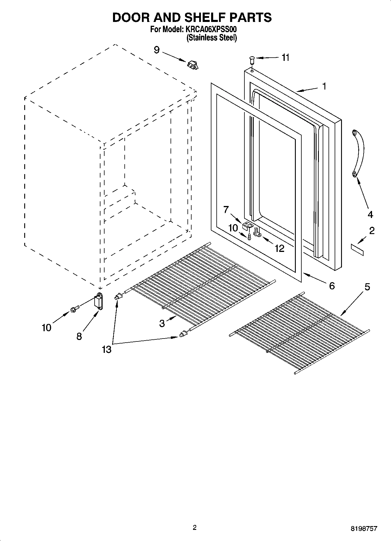 02 - DOOR AND SHELF PARTS