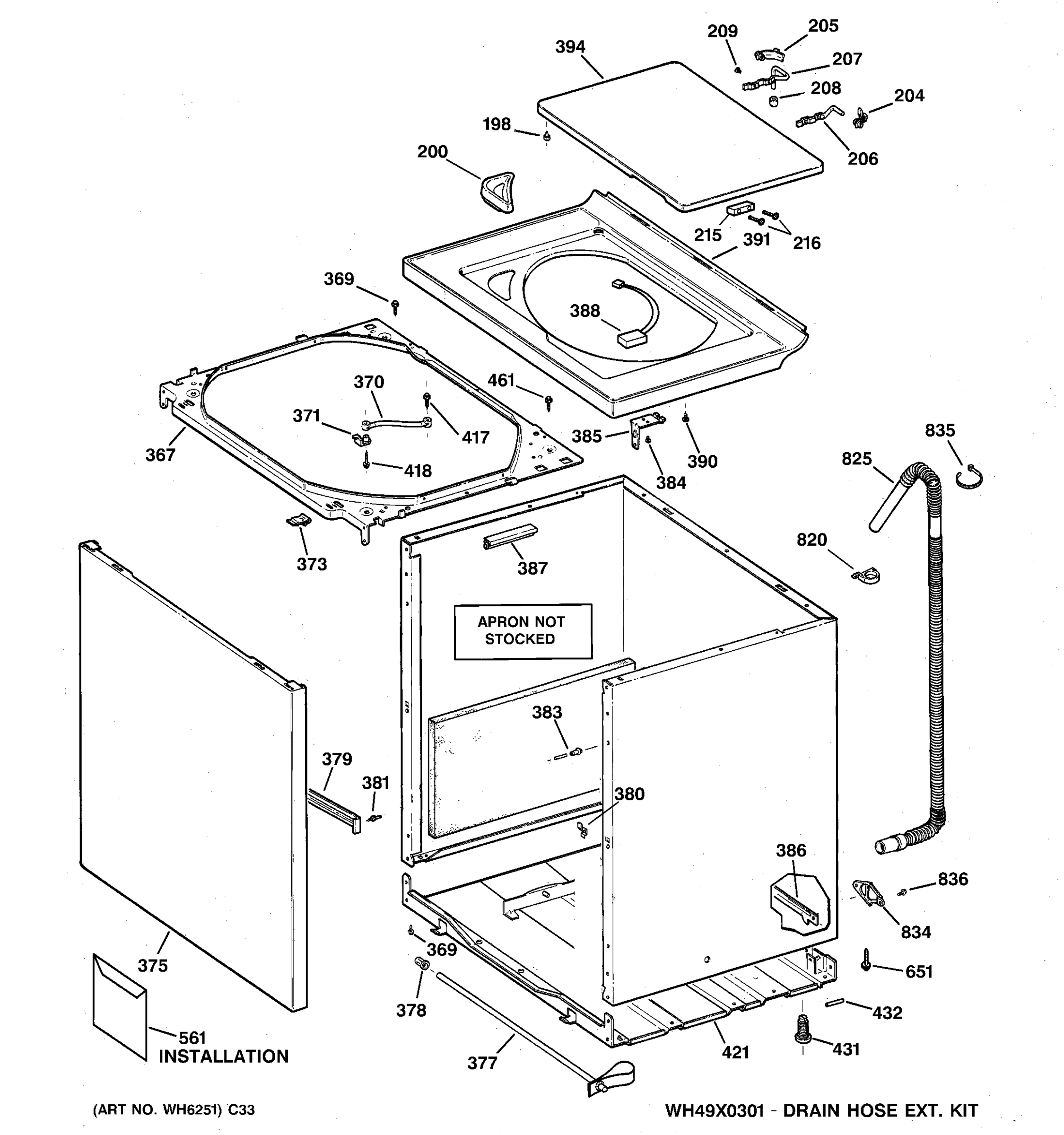 CABINET, COVER & FRONT PANEL
