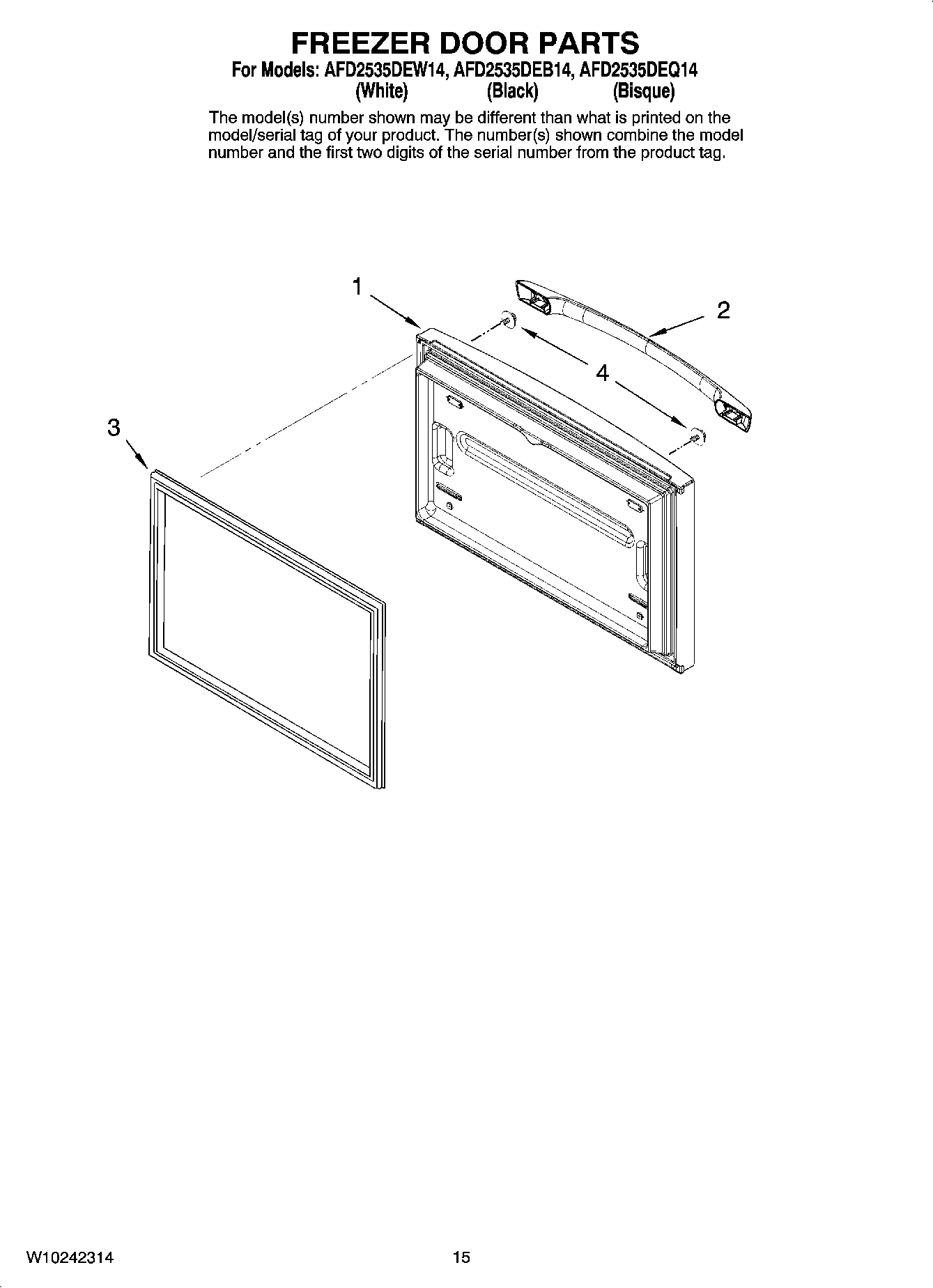 08 - FREEZER DOOR PARTS, OPTIONAL PARTS
