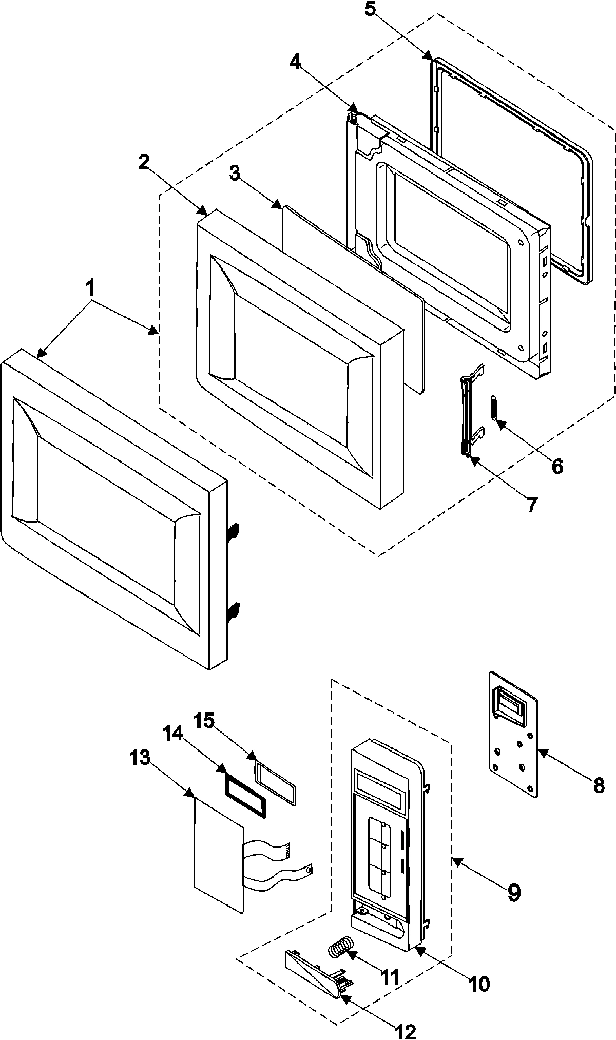02 - CONTROL PANEL/DOOR ASSEMBLY