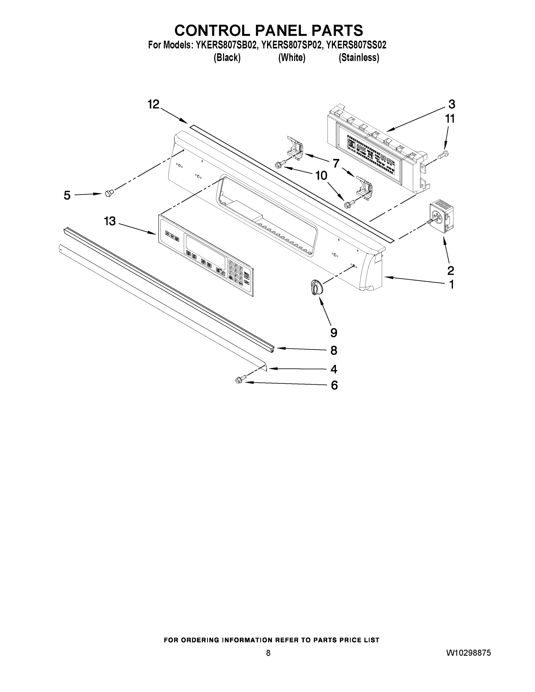 05 - CONTROL PANEL PARTS