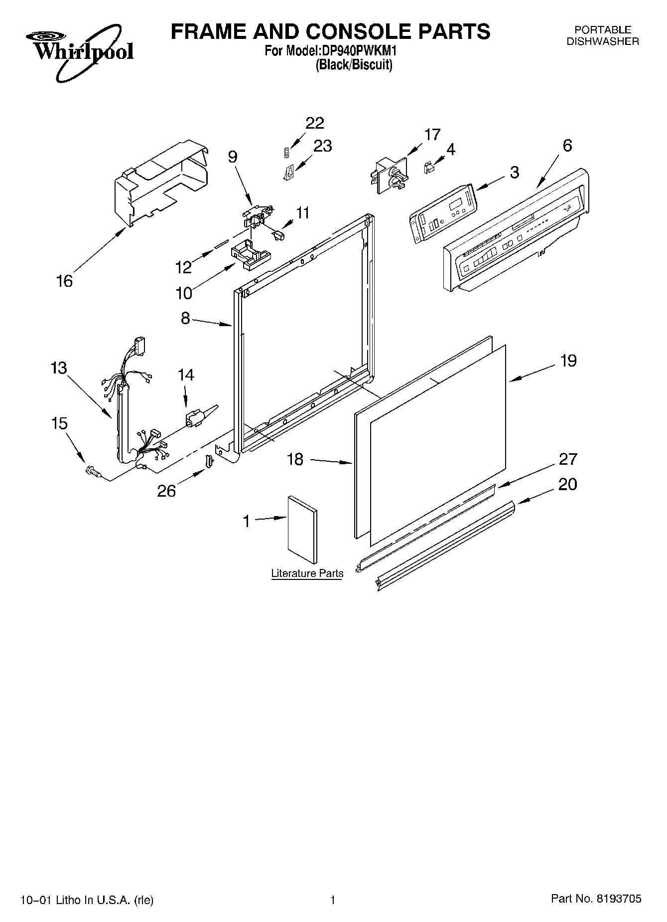 01 - FRAME AND CONSOLE, LITERATURE