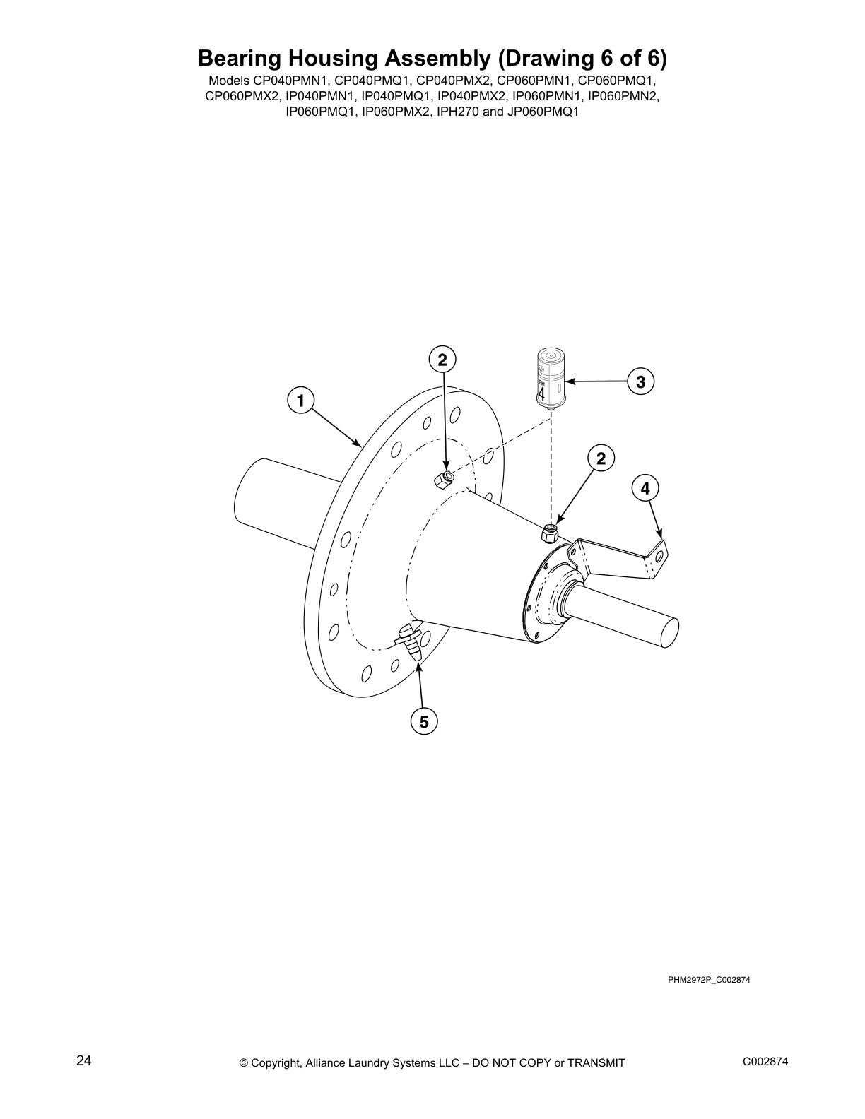 Bearing Housing Assembly (Drawing 6 of 6)