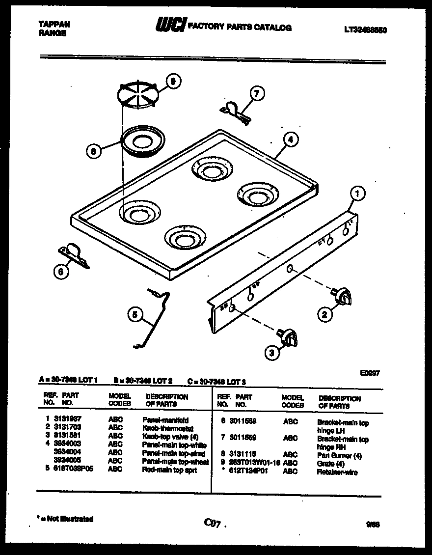 03 - COOKTOP PARTS