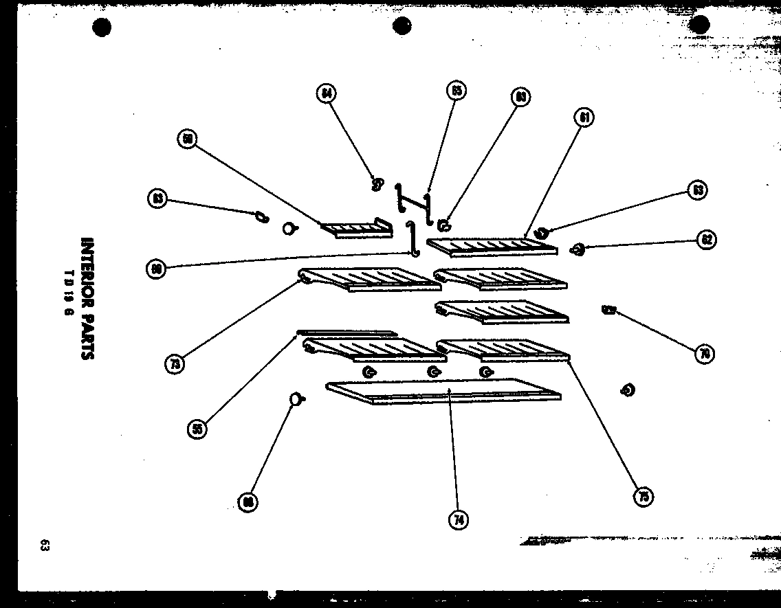 01 - INTERIOR PARTS 19 CU. FT.