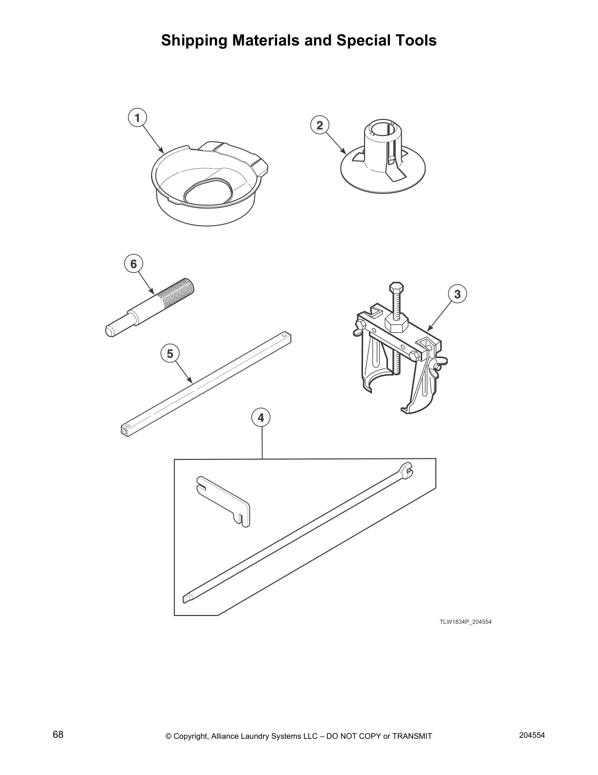 Shipping Materials and Special Tools
