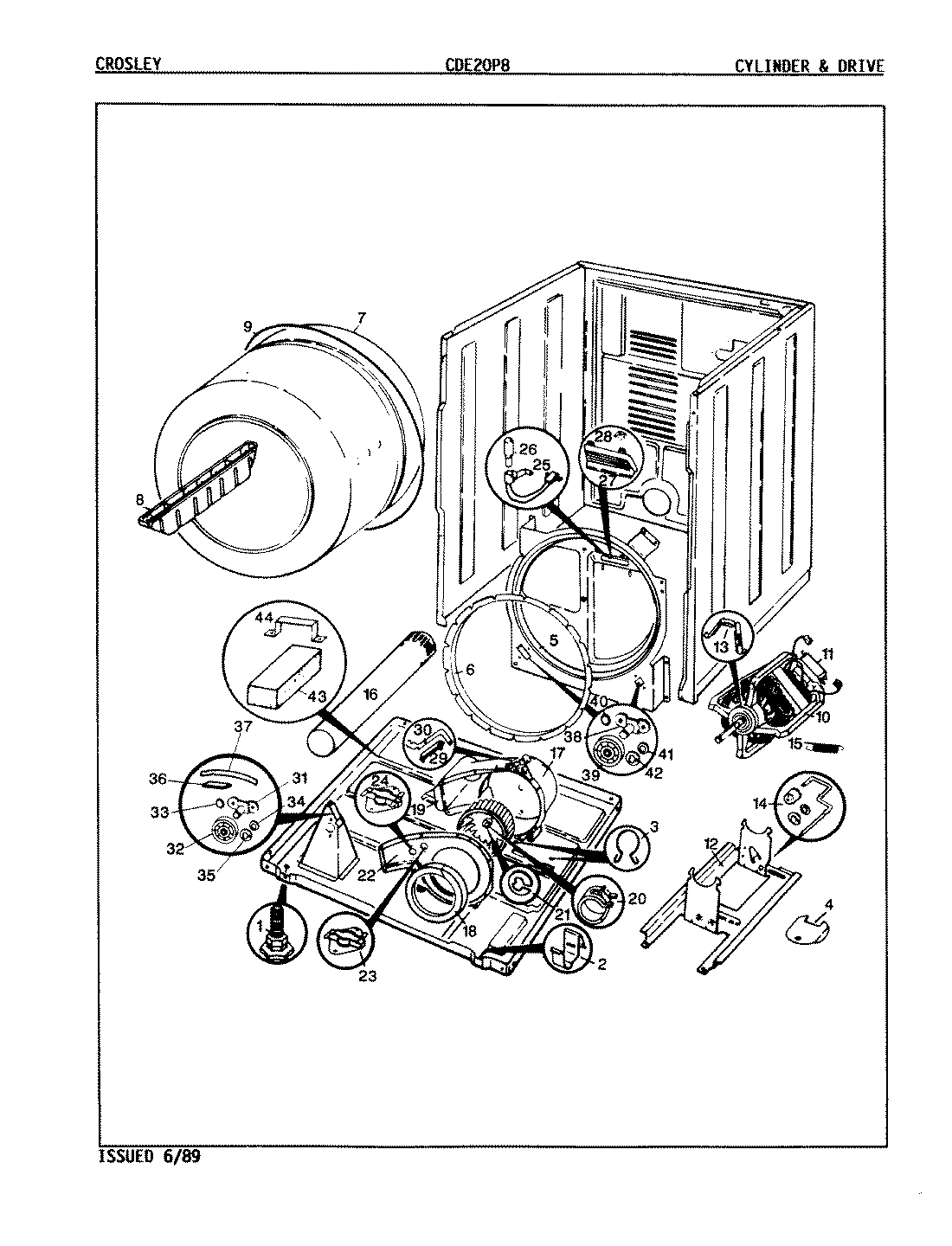 03 - CYLINDER & DRIVE (ORIG.-REV. A-D)