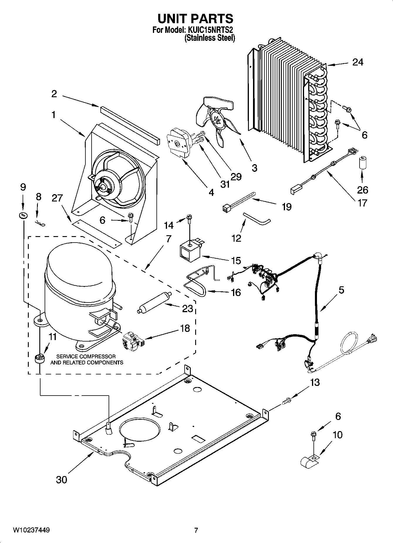 05 - UNIT PARTS, OPTIONAL PARTS (NOT INCLUDED)