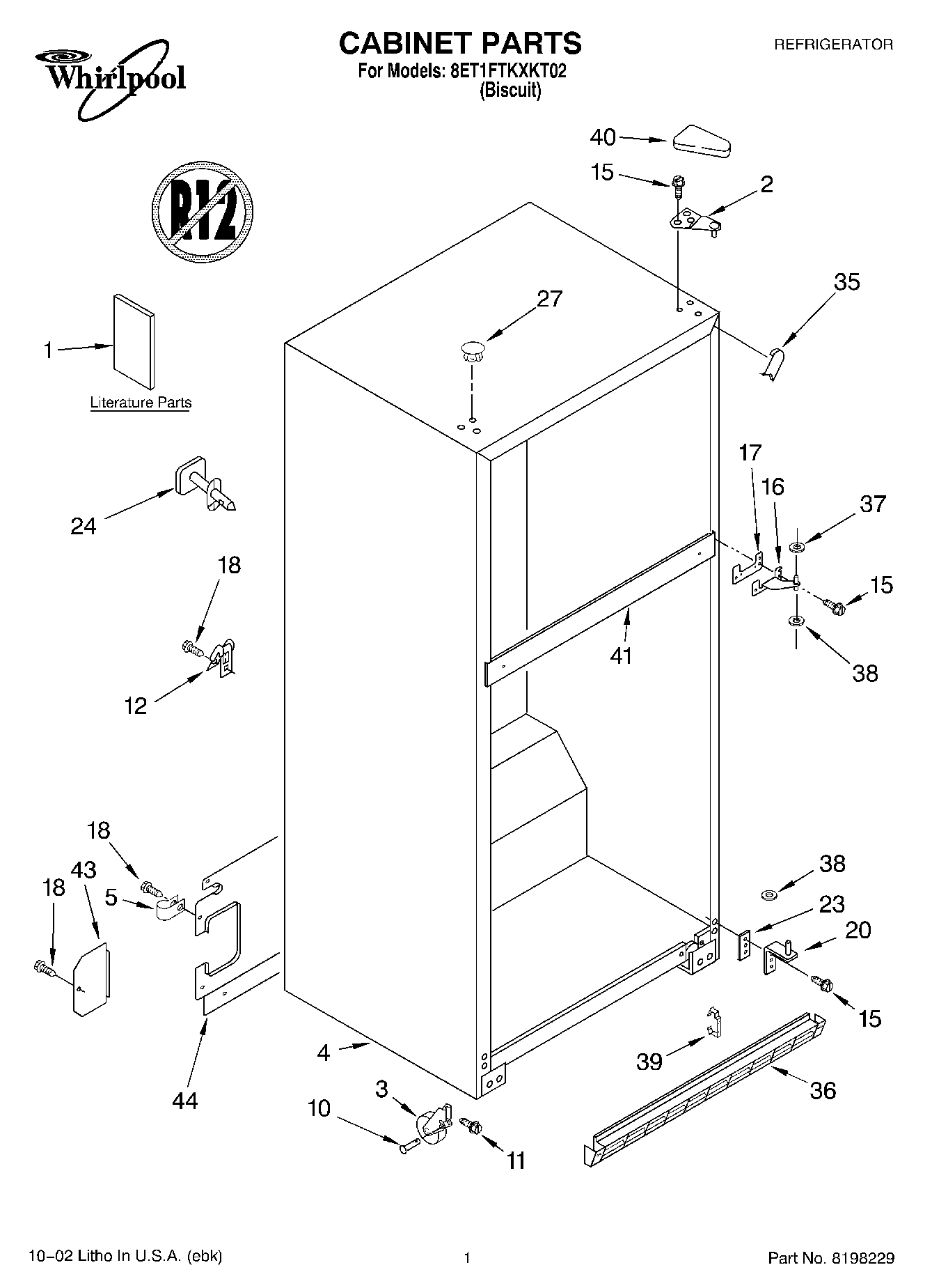 01 - CABINET, LITERATURE