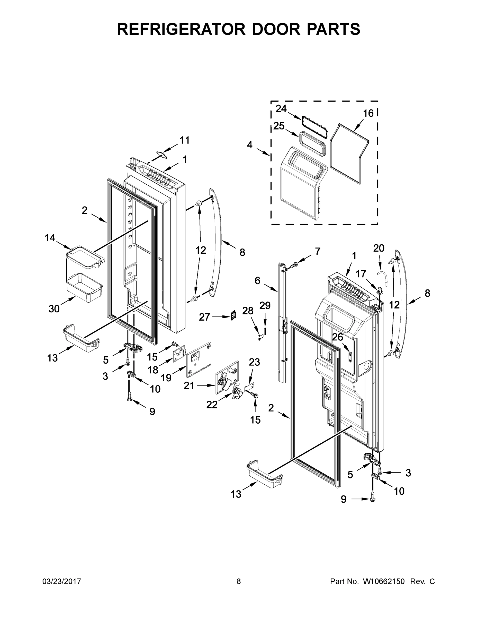 05 - REFRIGERATOR DOOR PARTS