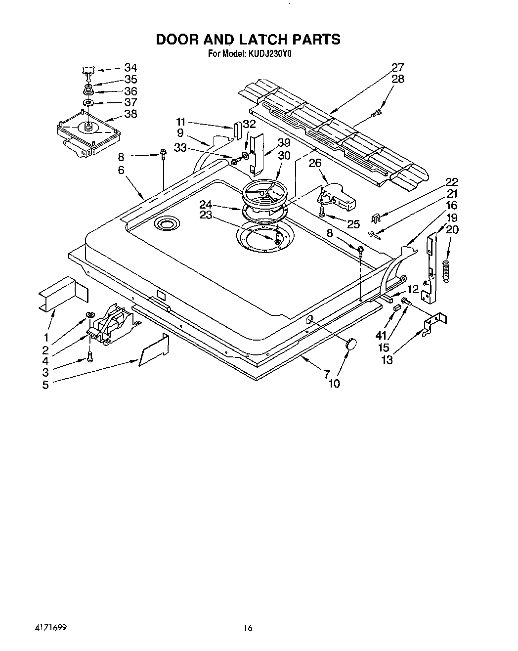 13 - DOOR AND LATCH