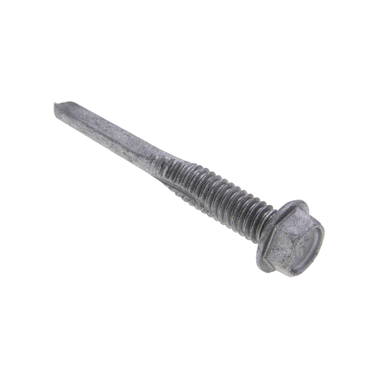 100 Pack #12 X 1/2" Hex Washer Head Self-Tapping Screws – Type F Zinc Plated