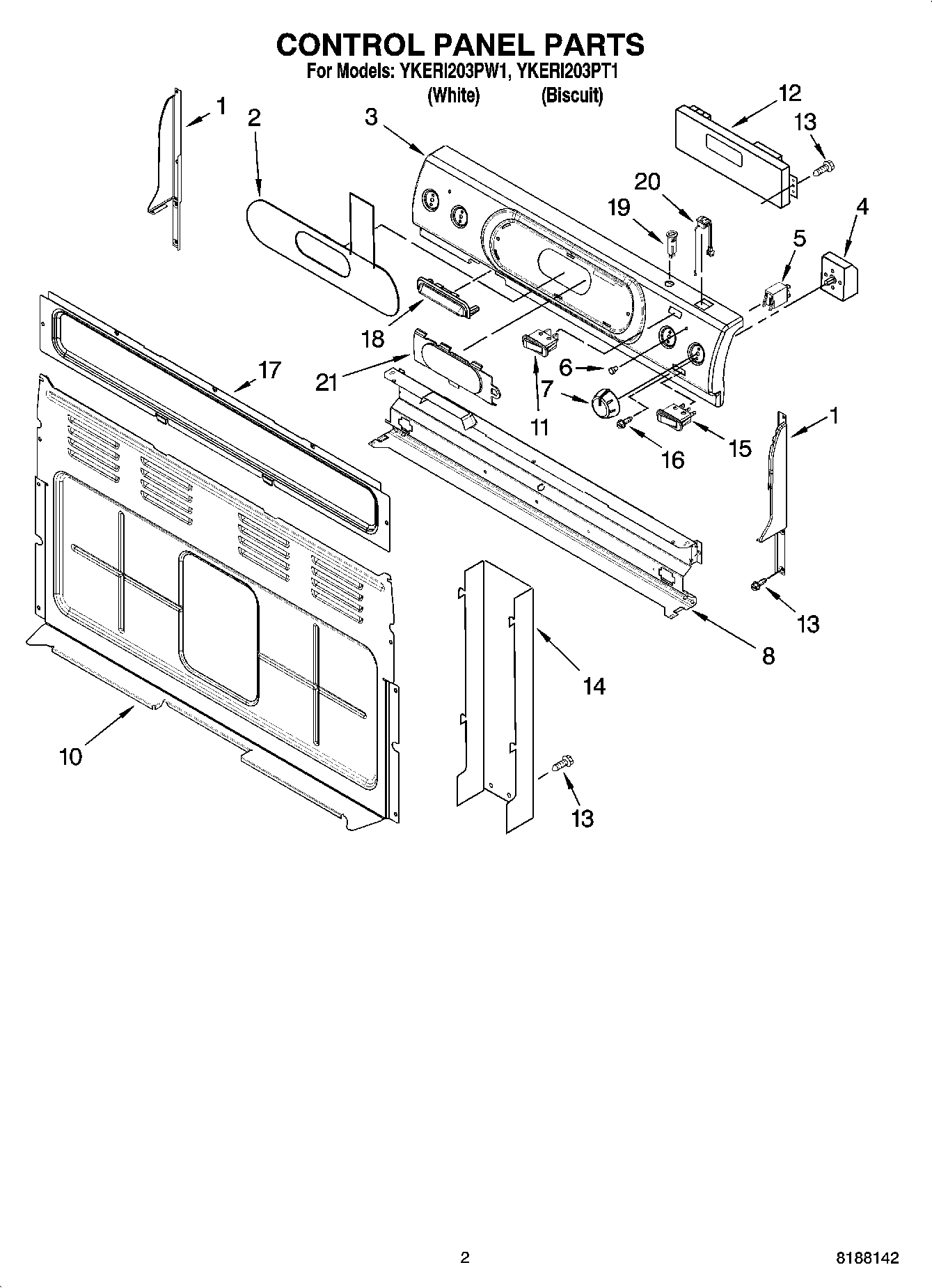 02 - CONTROL PANEL PARTS