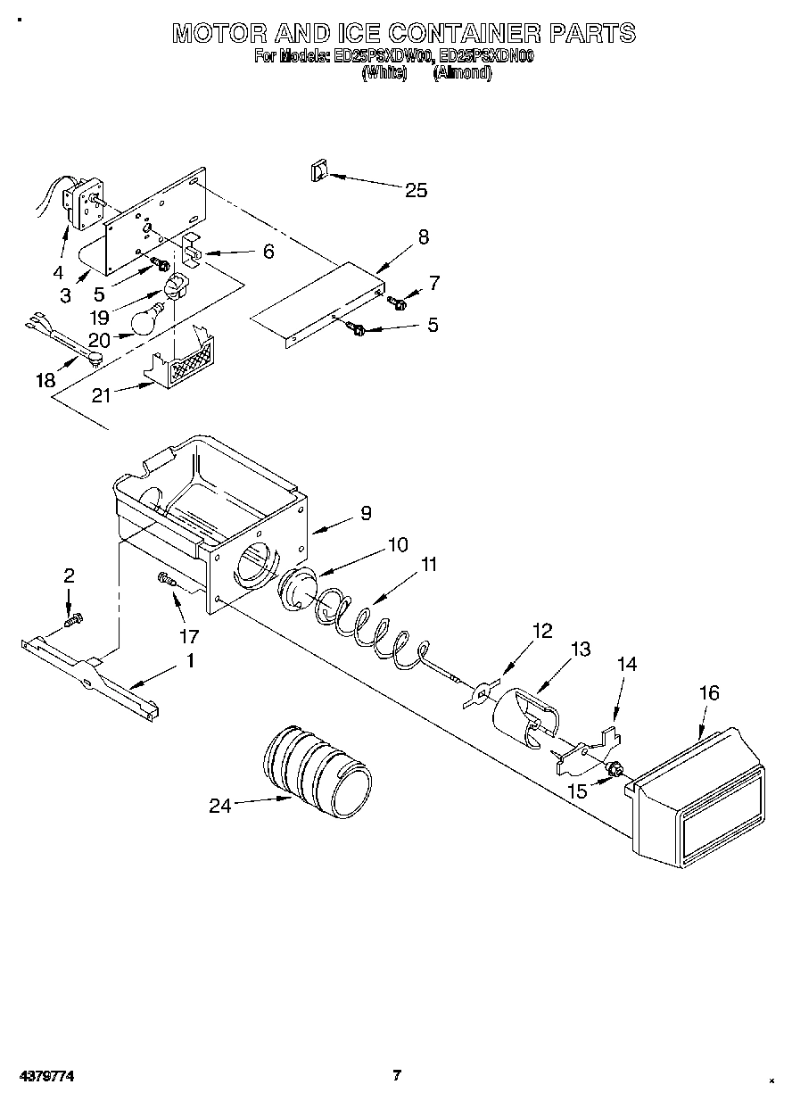 05 - MOTOR AND ICE CONTAINER