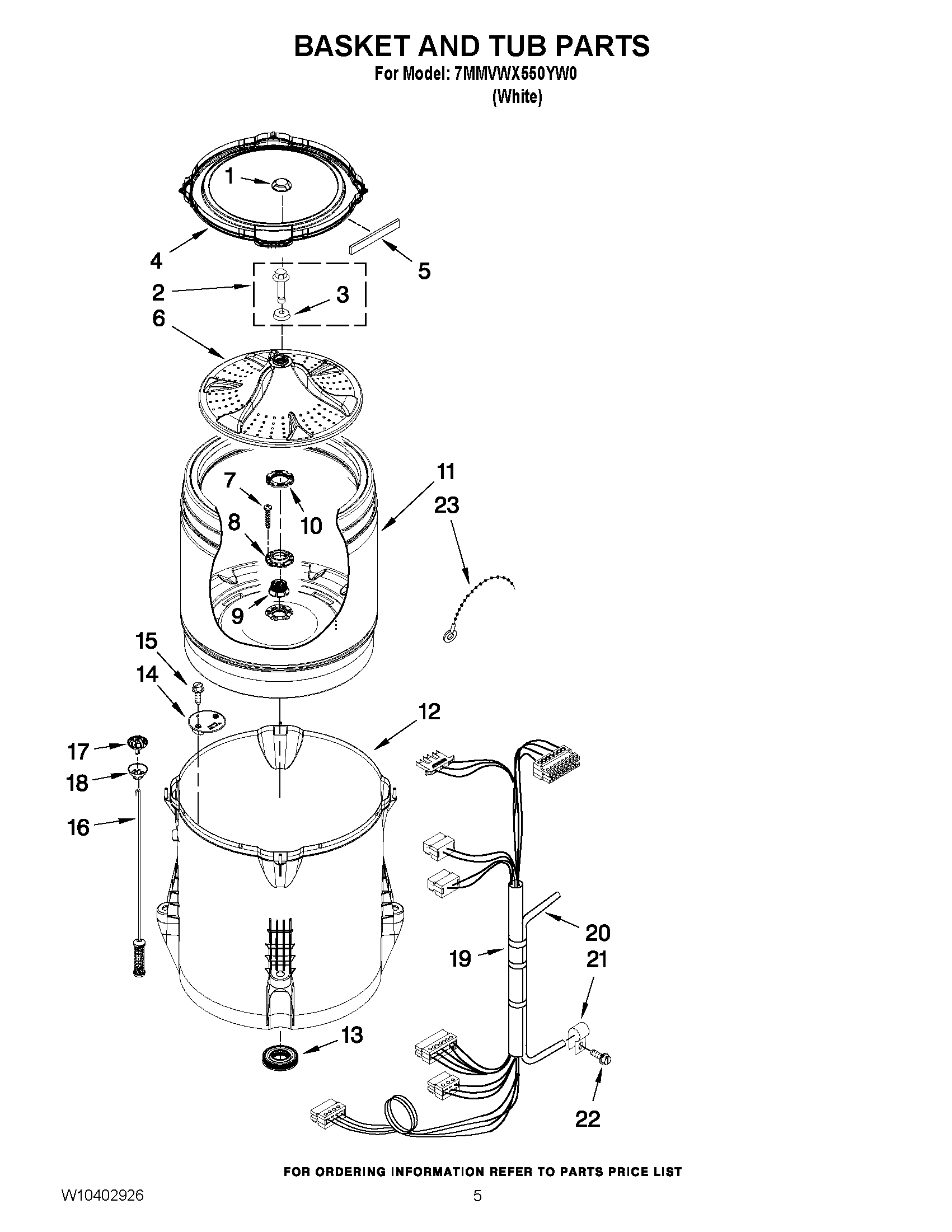 03 - BASKET AND TUB PARTS