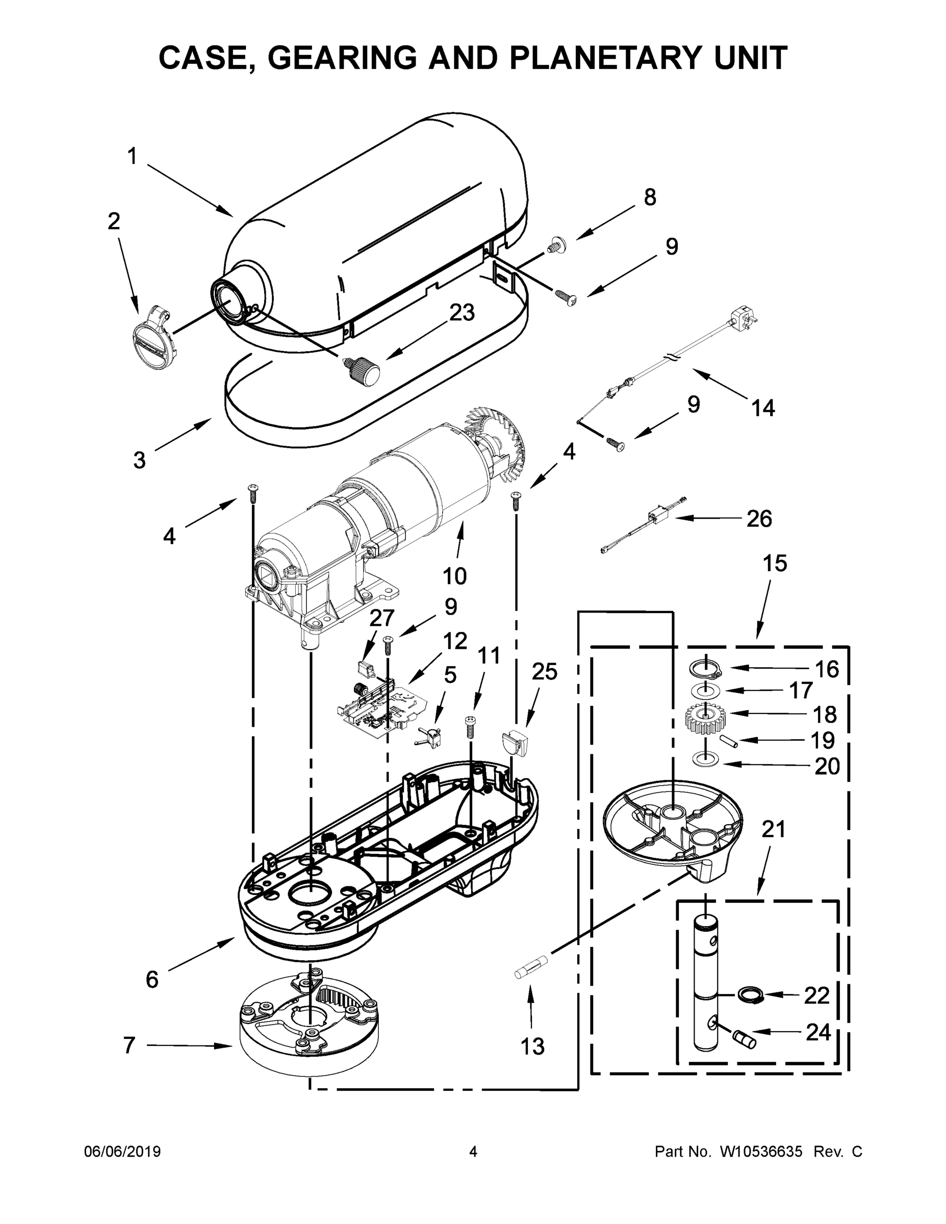 03 - CASE, GEARING AND PLANETARY UNIT