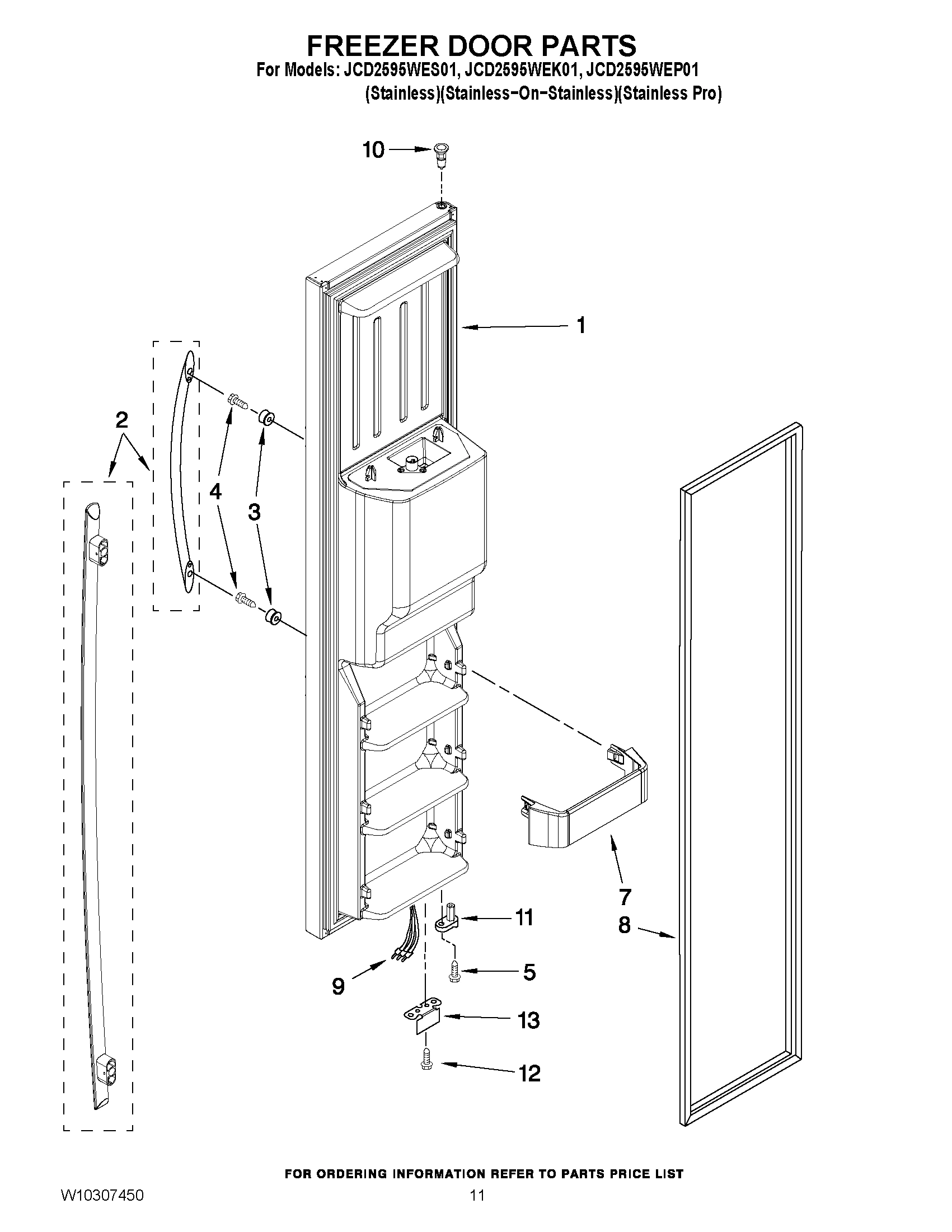 07 - FREEZER DOOR PARTS