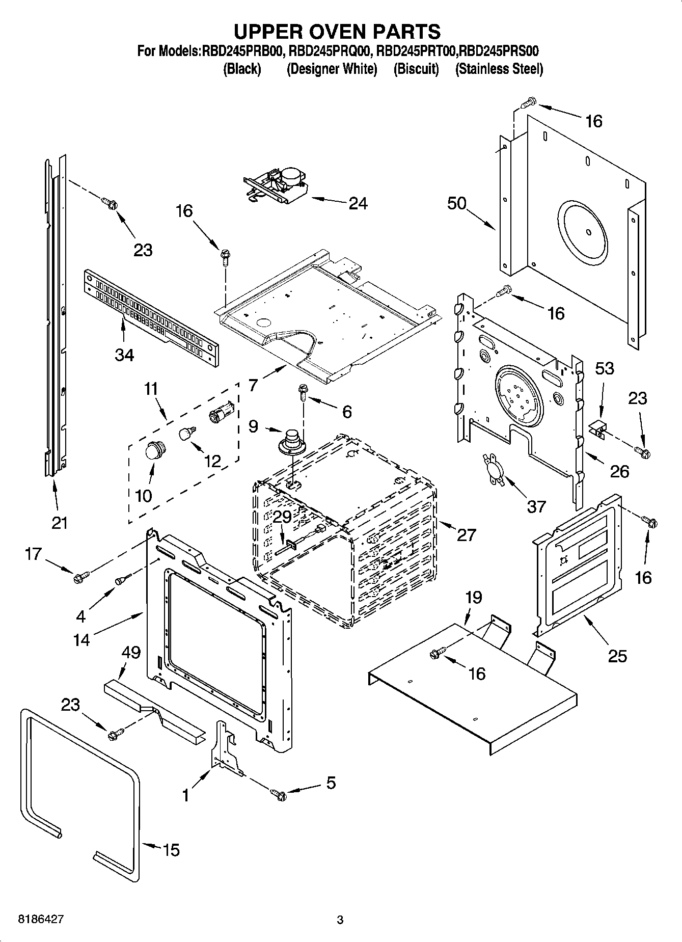 02 - UPPER OVEN PARTS