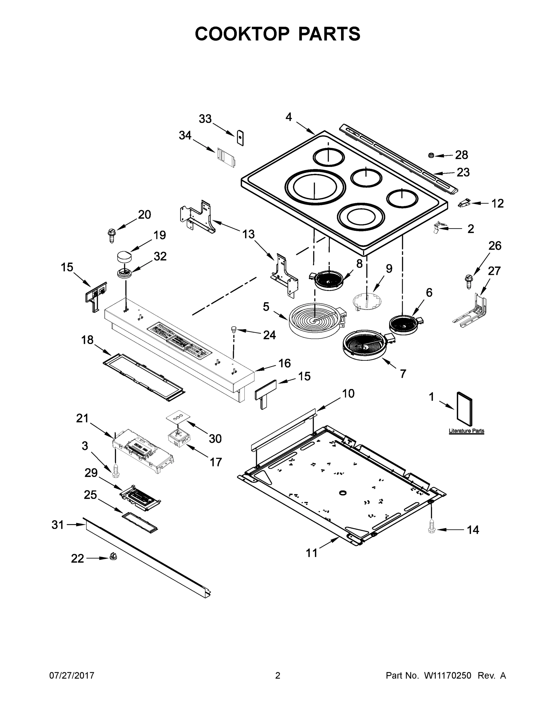 02 - COOKTOP PARTS