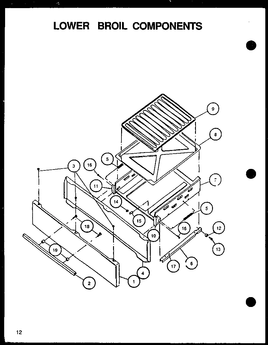 03 - LOWER BROIL COMPONENTS