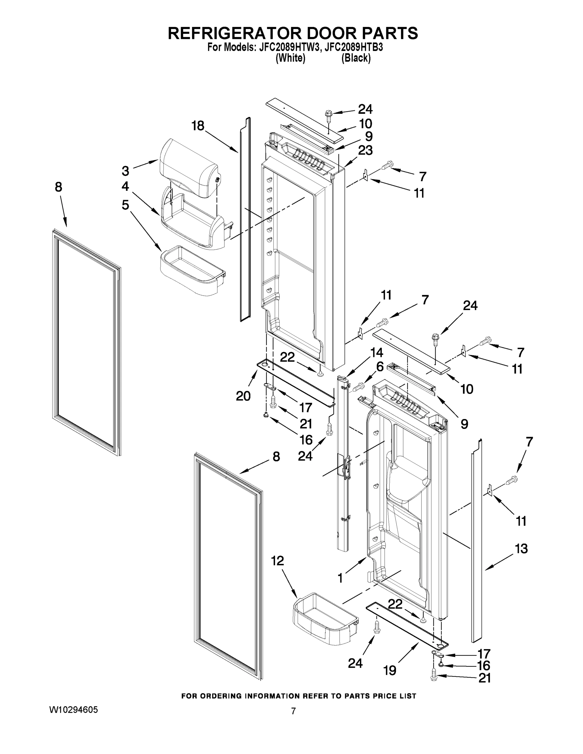 04 - REFRIGERATOR DOOR PARTS