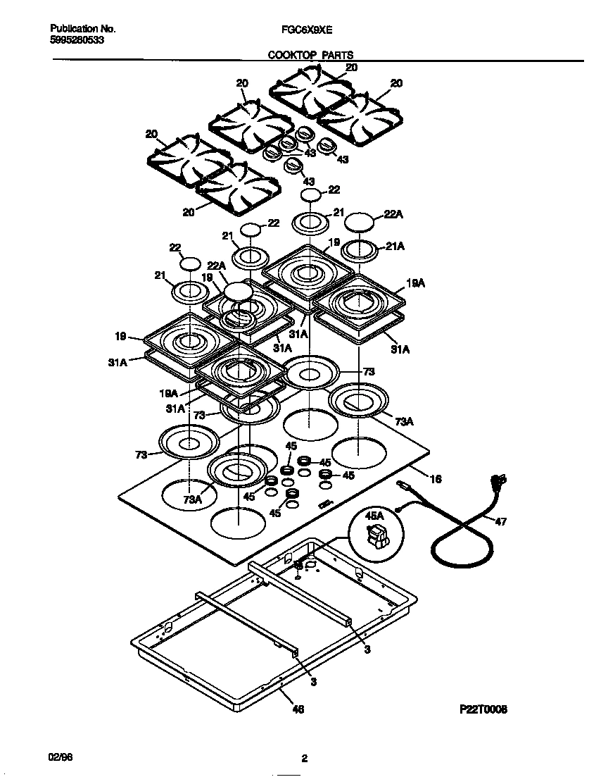 02 - COOKTOP PARTS