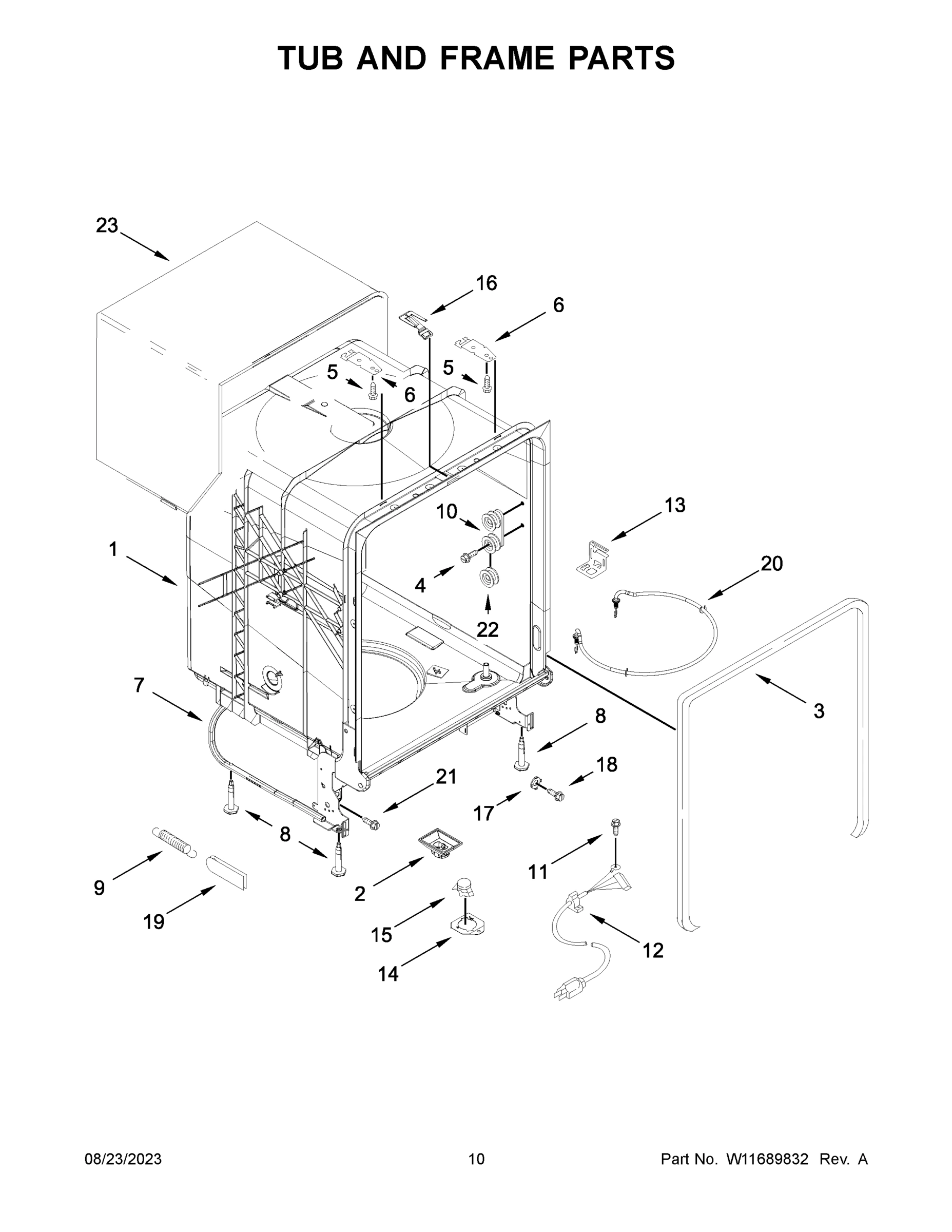 06 - TUB AND FRAME PARTS