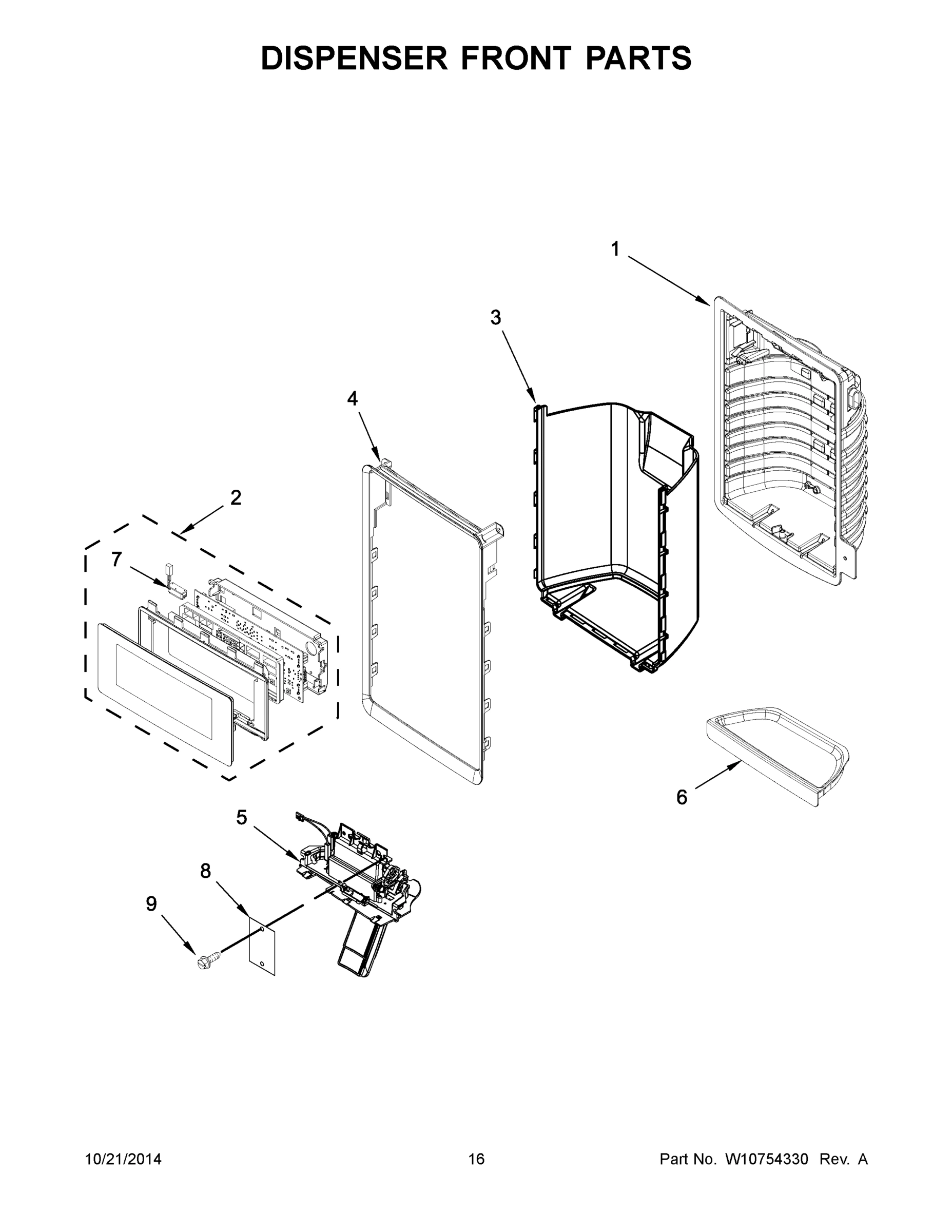 09 - DISPENSER FRONT PARTS