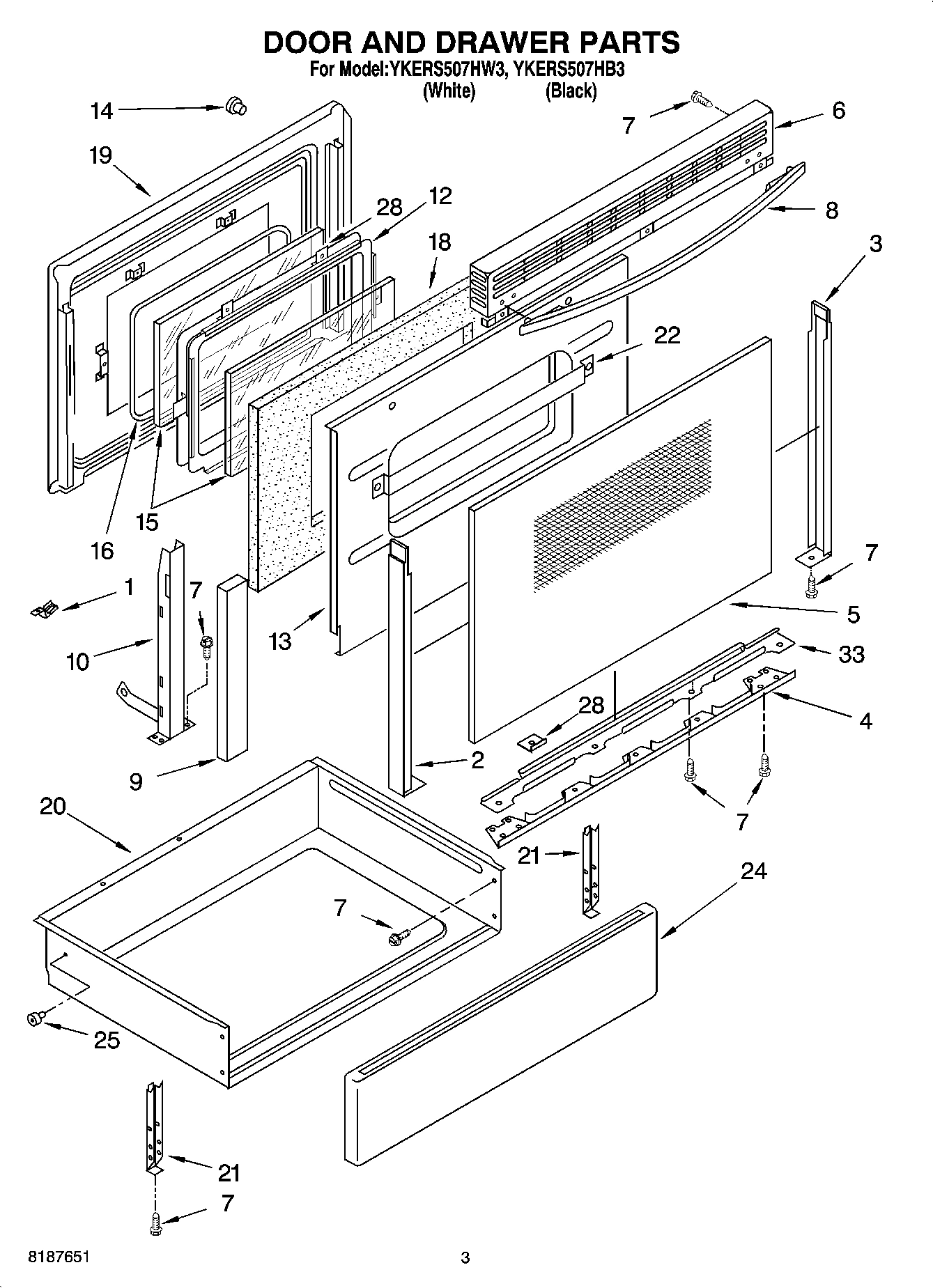 03 - DOOR AND DRAWER PARTS