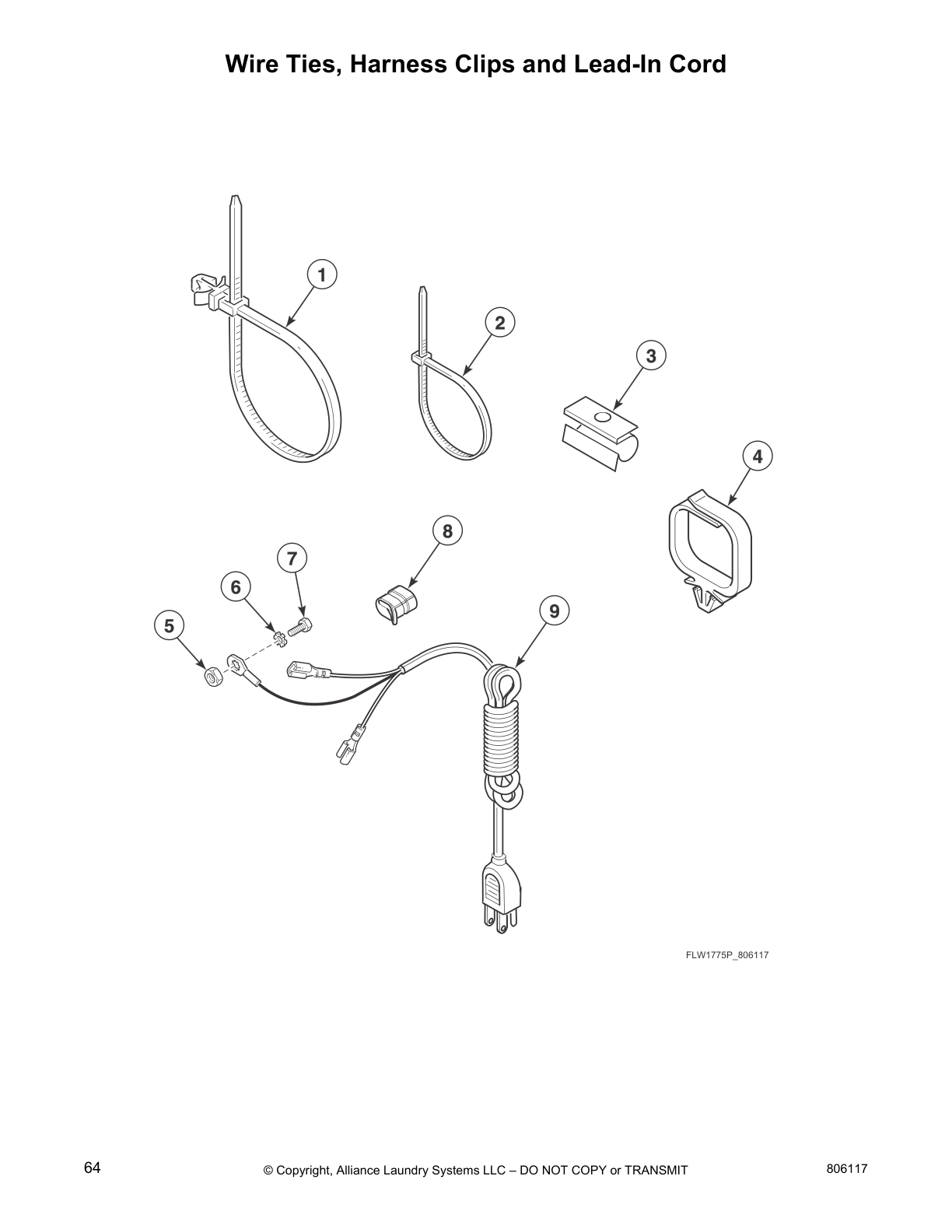 Wire Ties, Harness Clips and Lead-In Cord