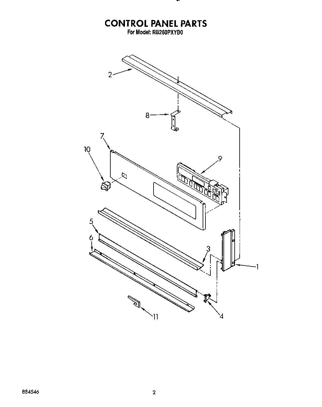 02 - CONTROL PANEL, LIT/OPTIONAL