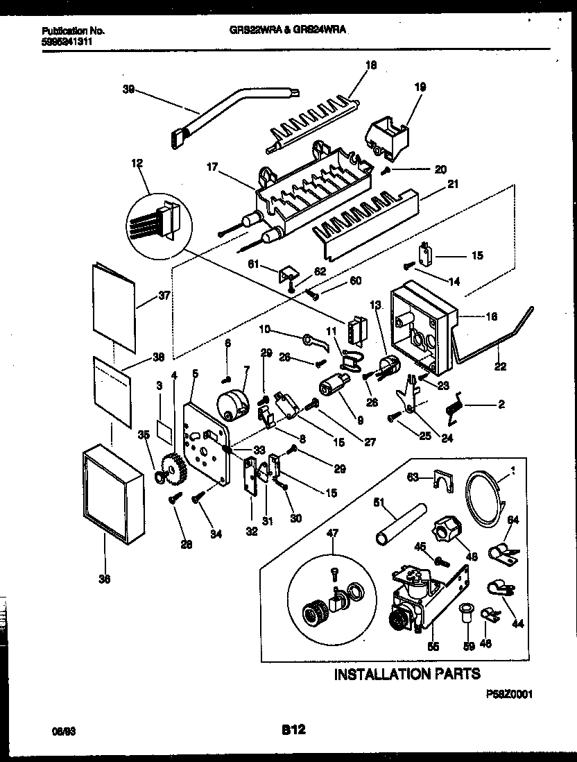 14 - ICE MAKER AND INSTALLATION PARTS