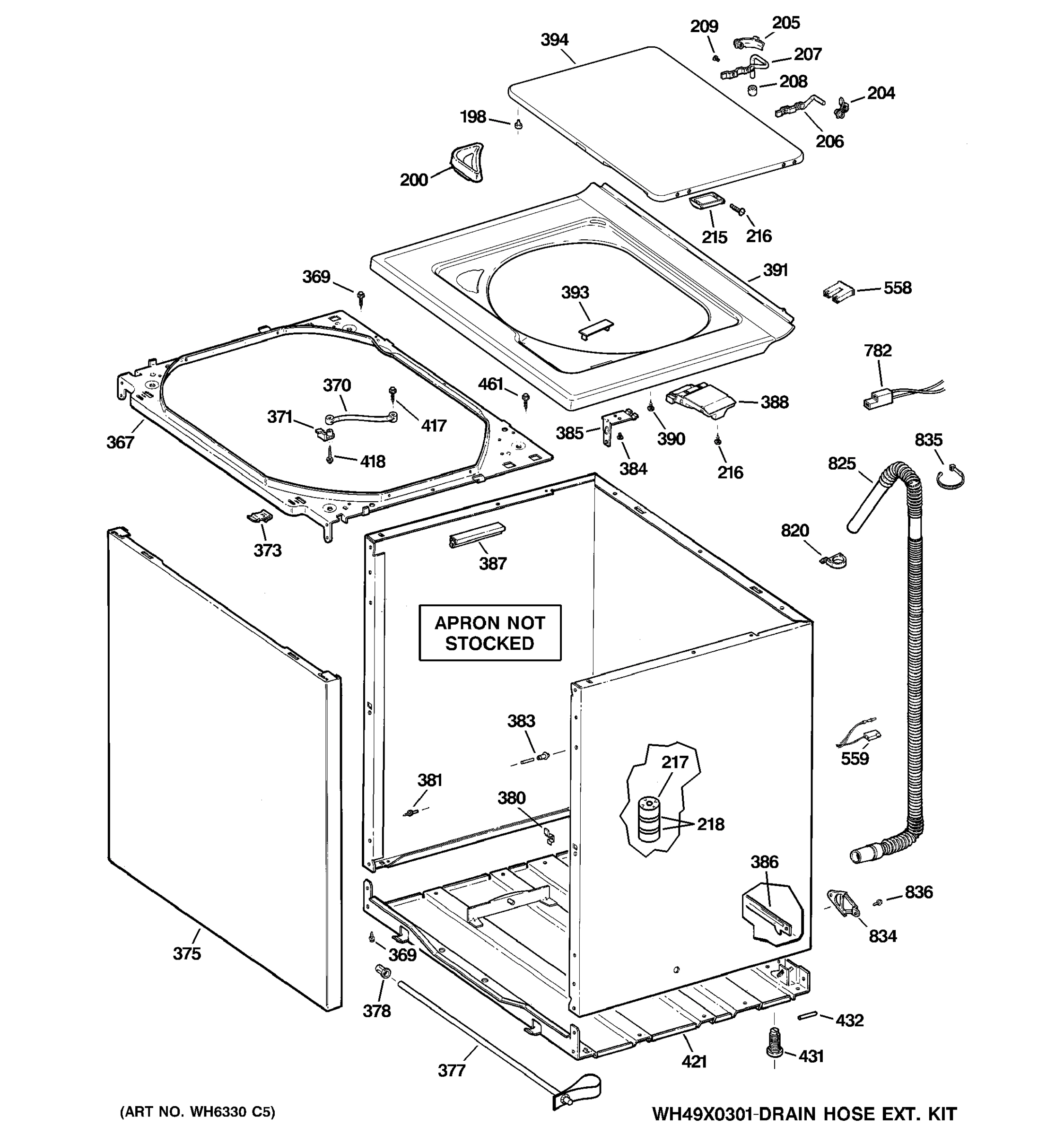 CABINET, COVER & FRONT PANEL