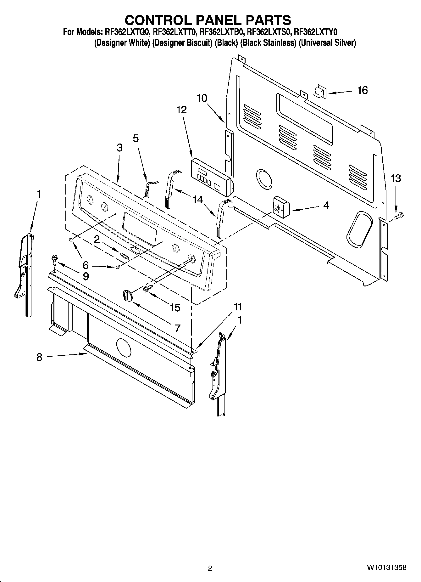 02 - CONTROL PANEL PARTS