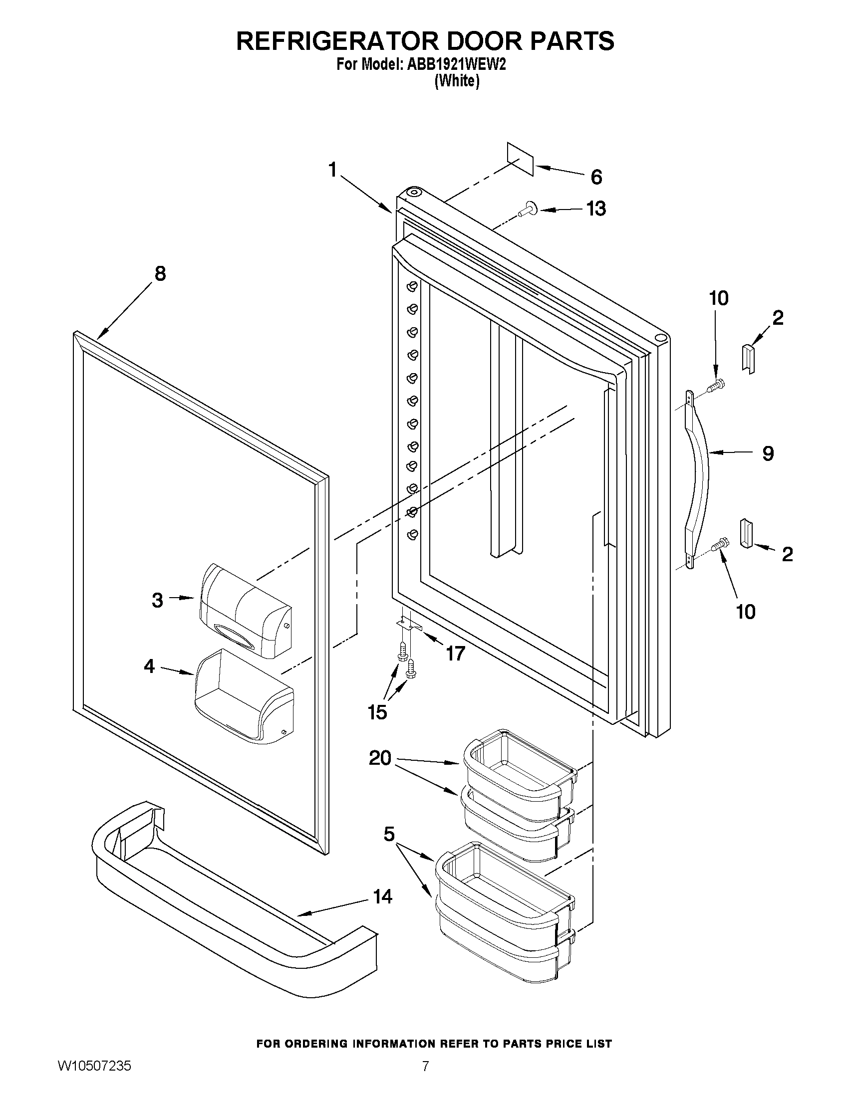 04 - REFRIGERATOR DOOR PARTS