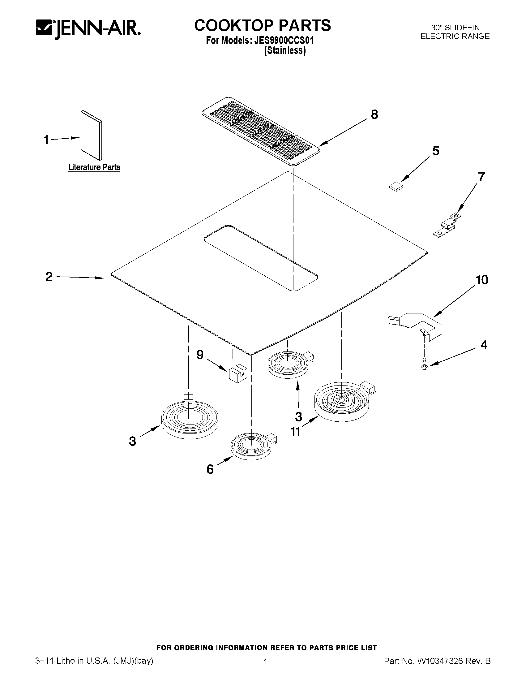 01 - COOKTOP PARTS