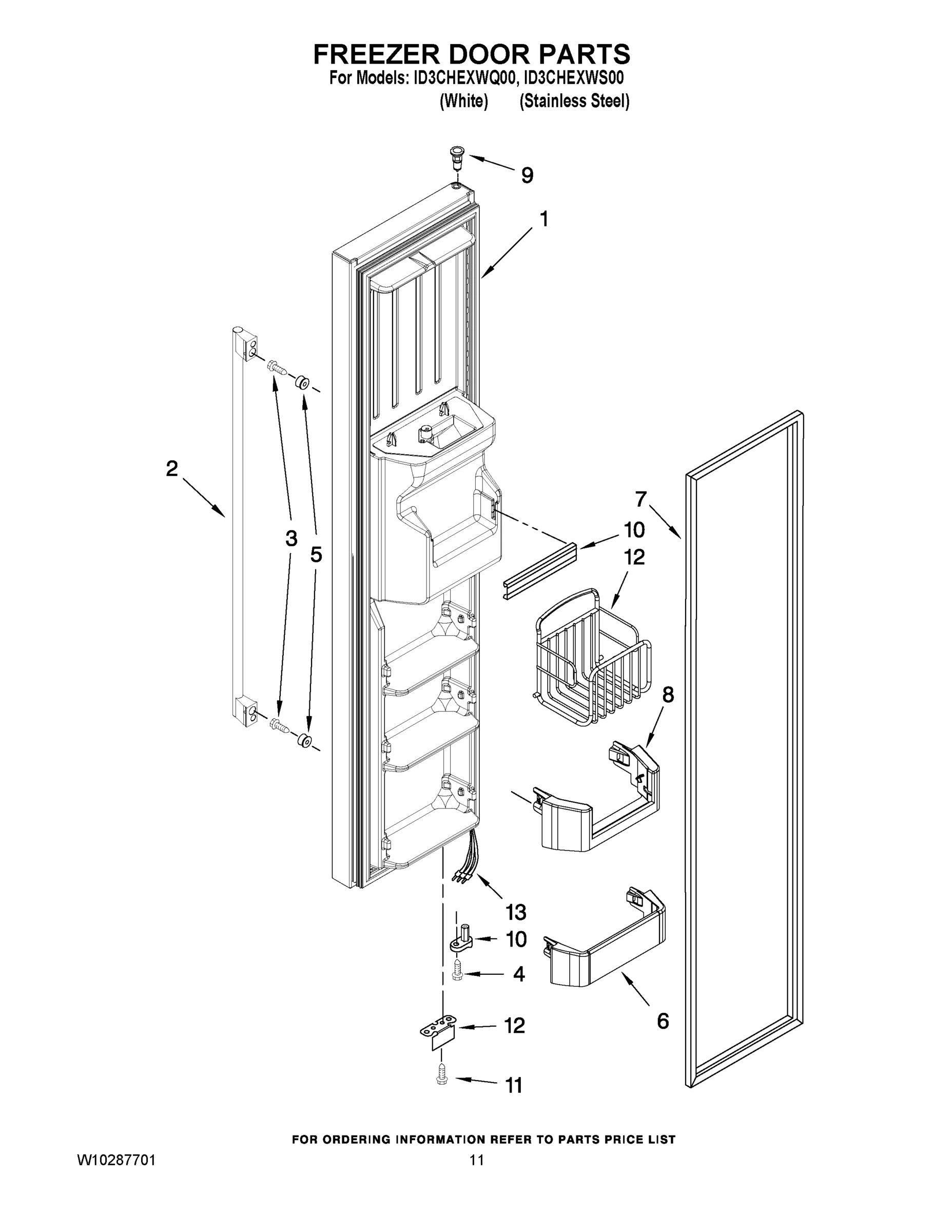 07 - FREEZER DOOR PARTS