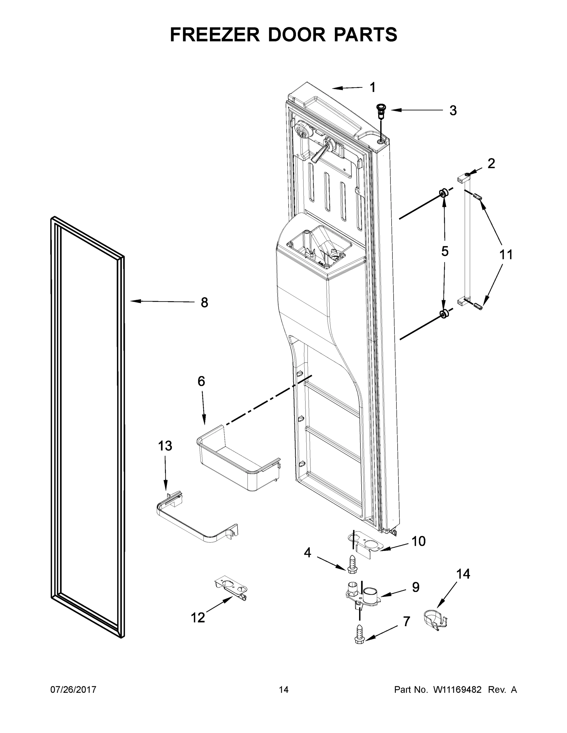 08 - FREEZER DOOR PARTS