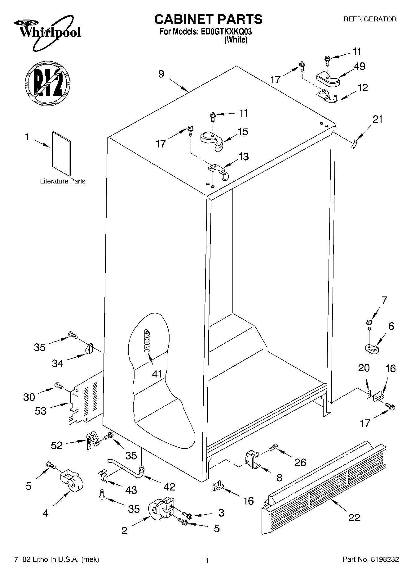 01 - CABINET, LITERATURE
