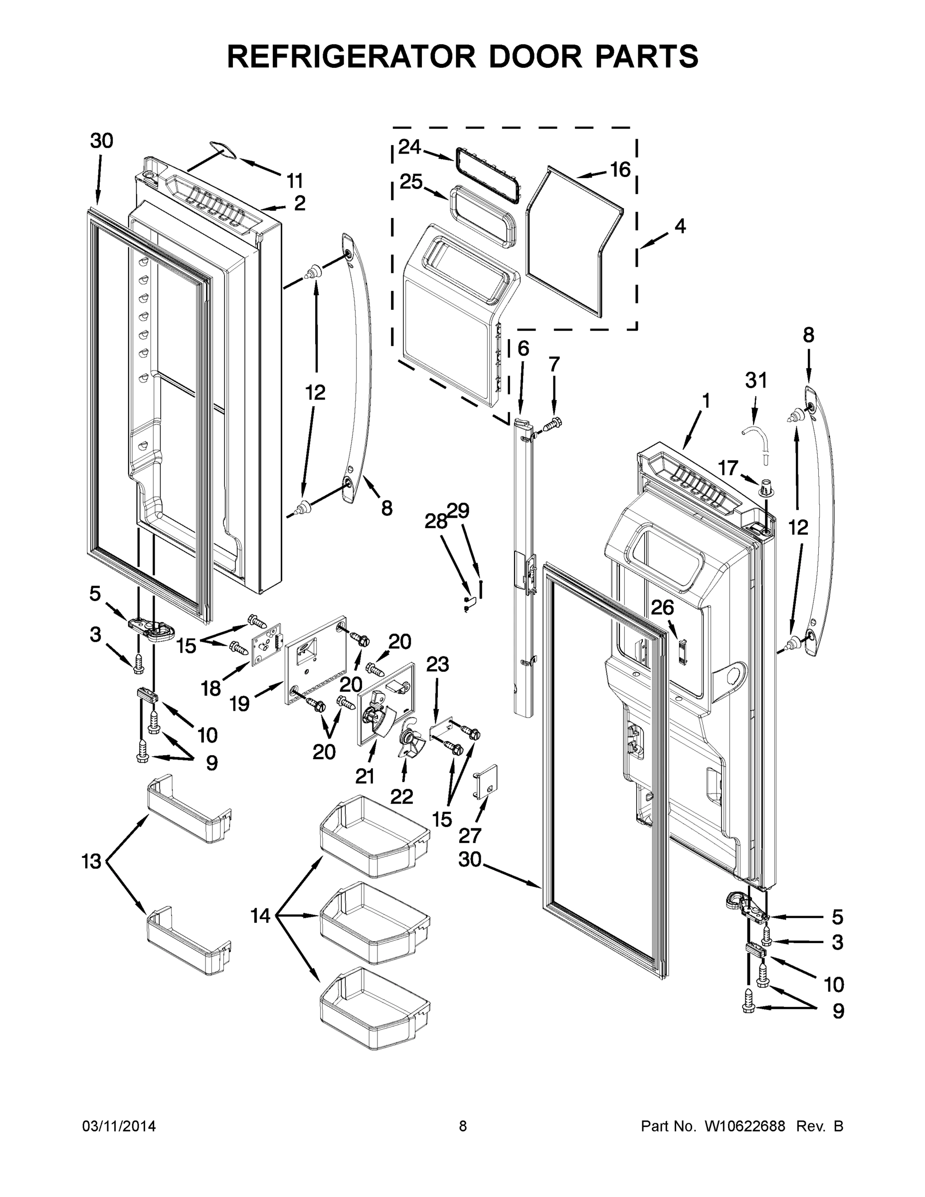 05 - REFRIGERATOR DOOR PARTS