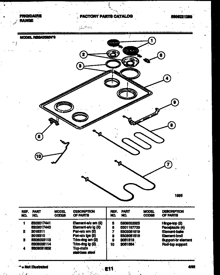 03 - COOKTOP AND BROILER PARTS