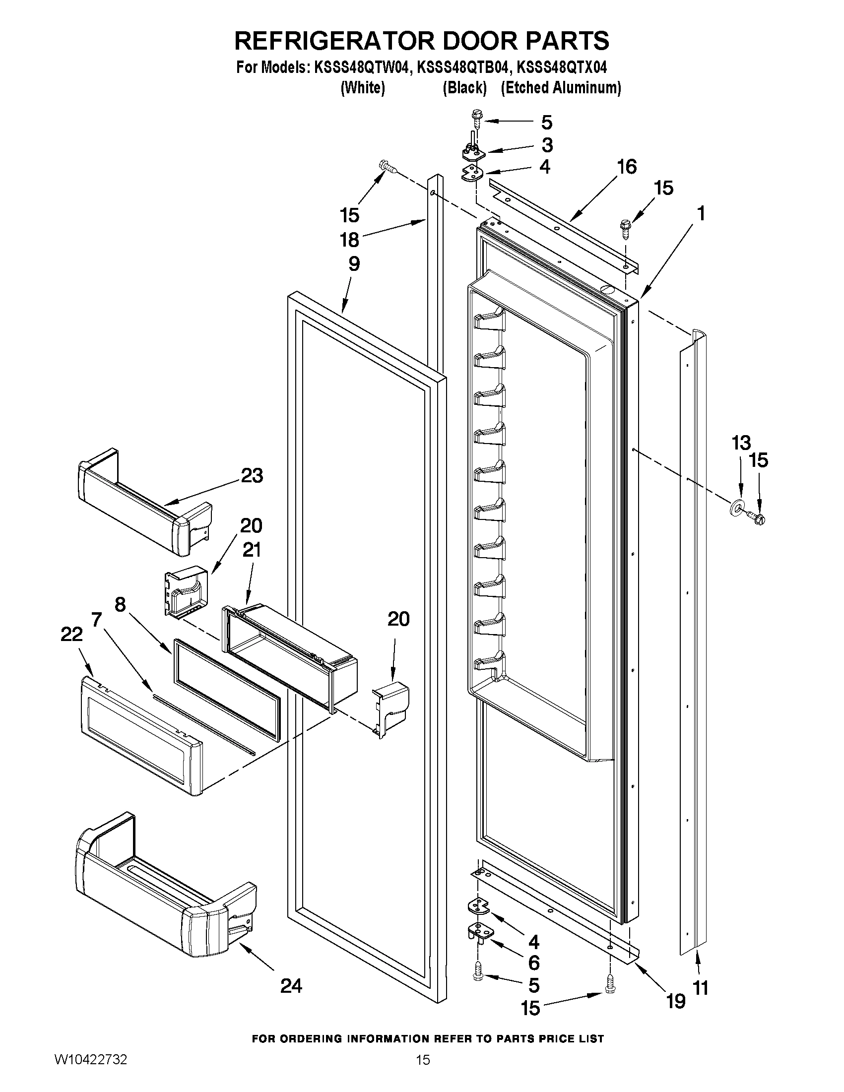 10 - REFRIGERATOR DOOR PARTS