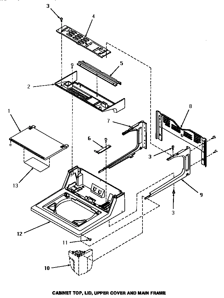 03 - CABINET TOP, LID, UP COVER & MAIN FRAME