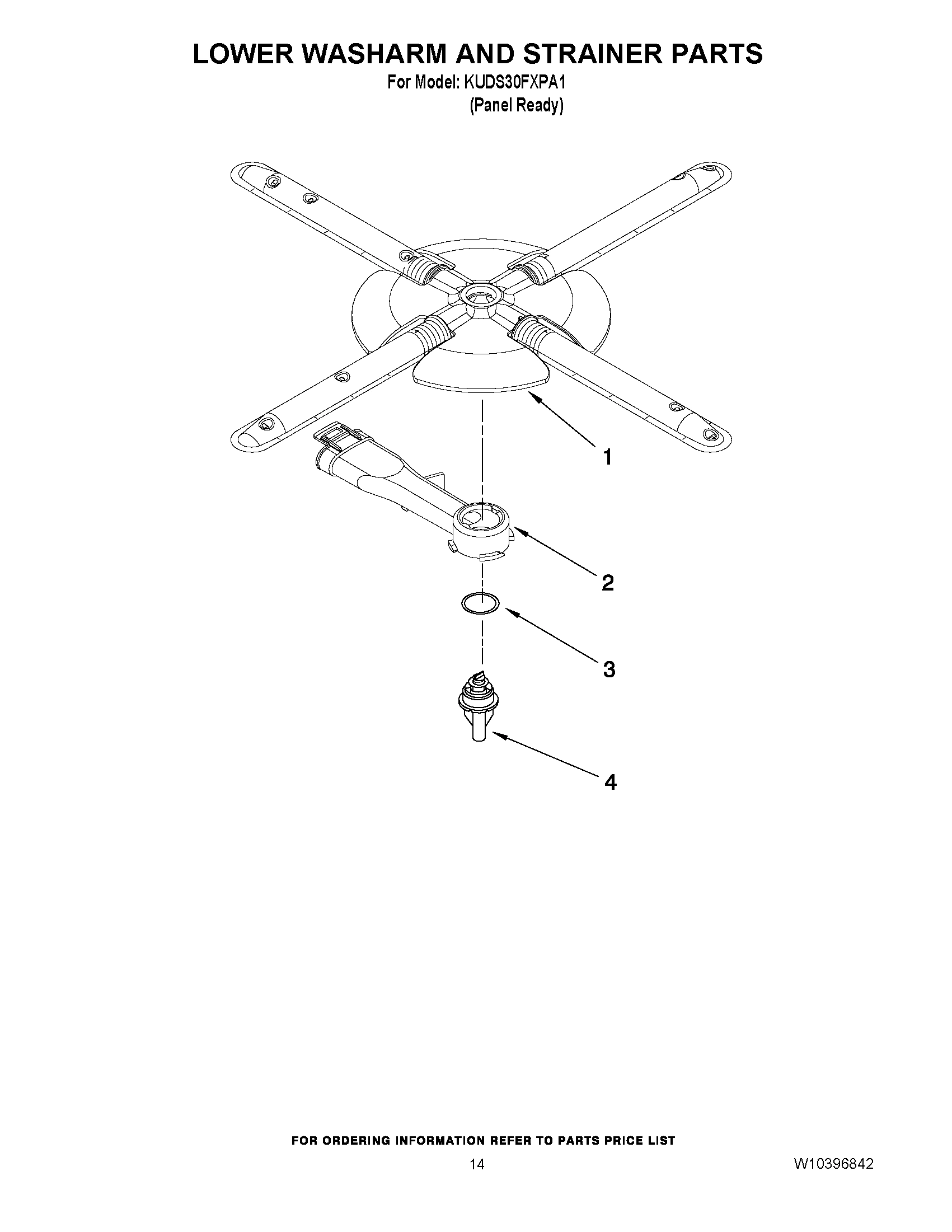 11 - LOWER WASHARM AND STRAINER PARTS