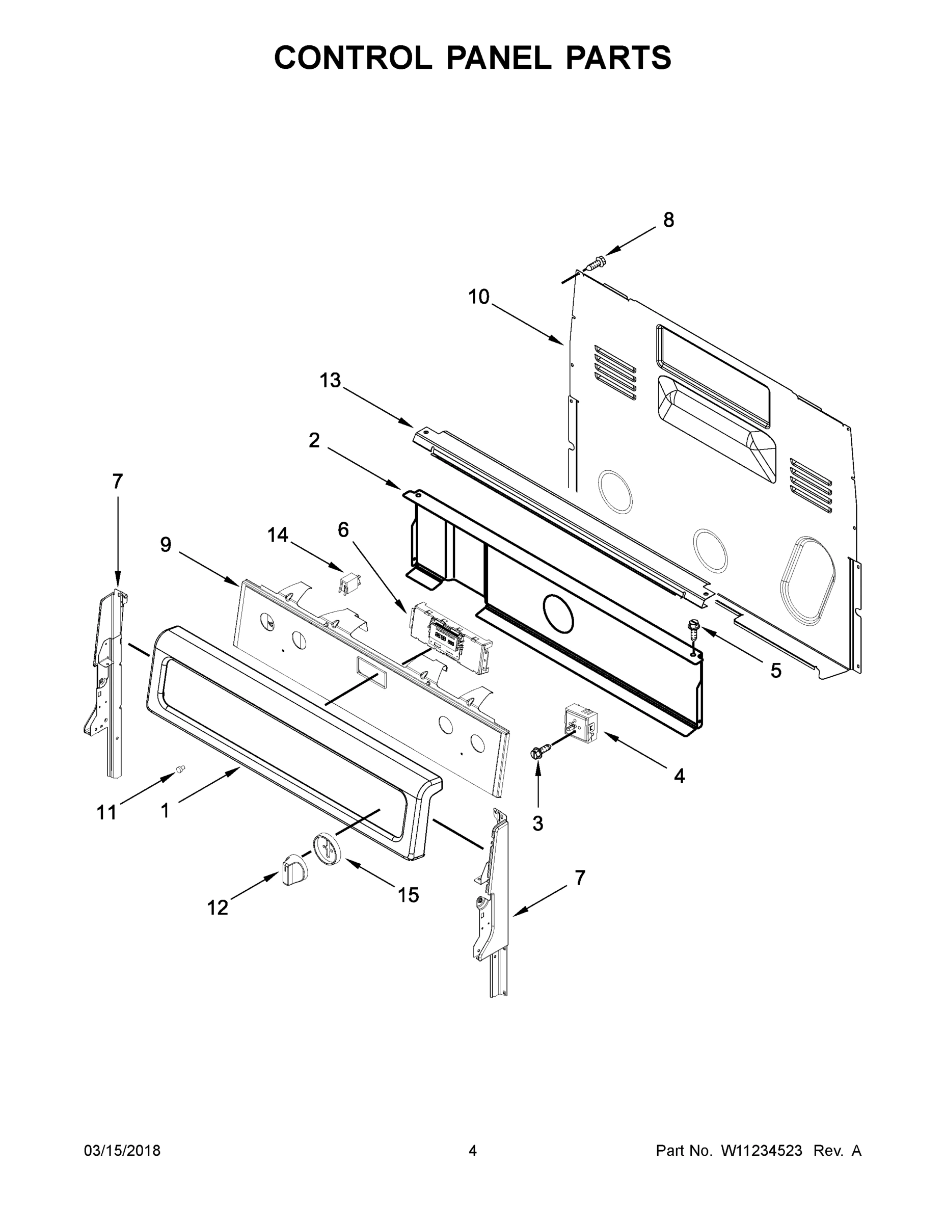 03 - CONTROL PANEL PARTS