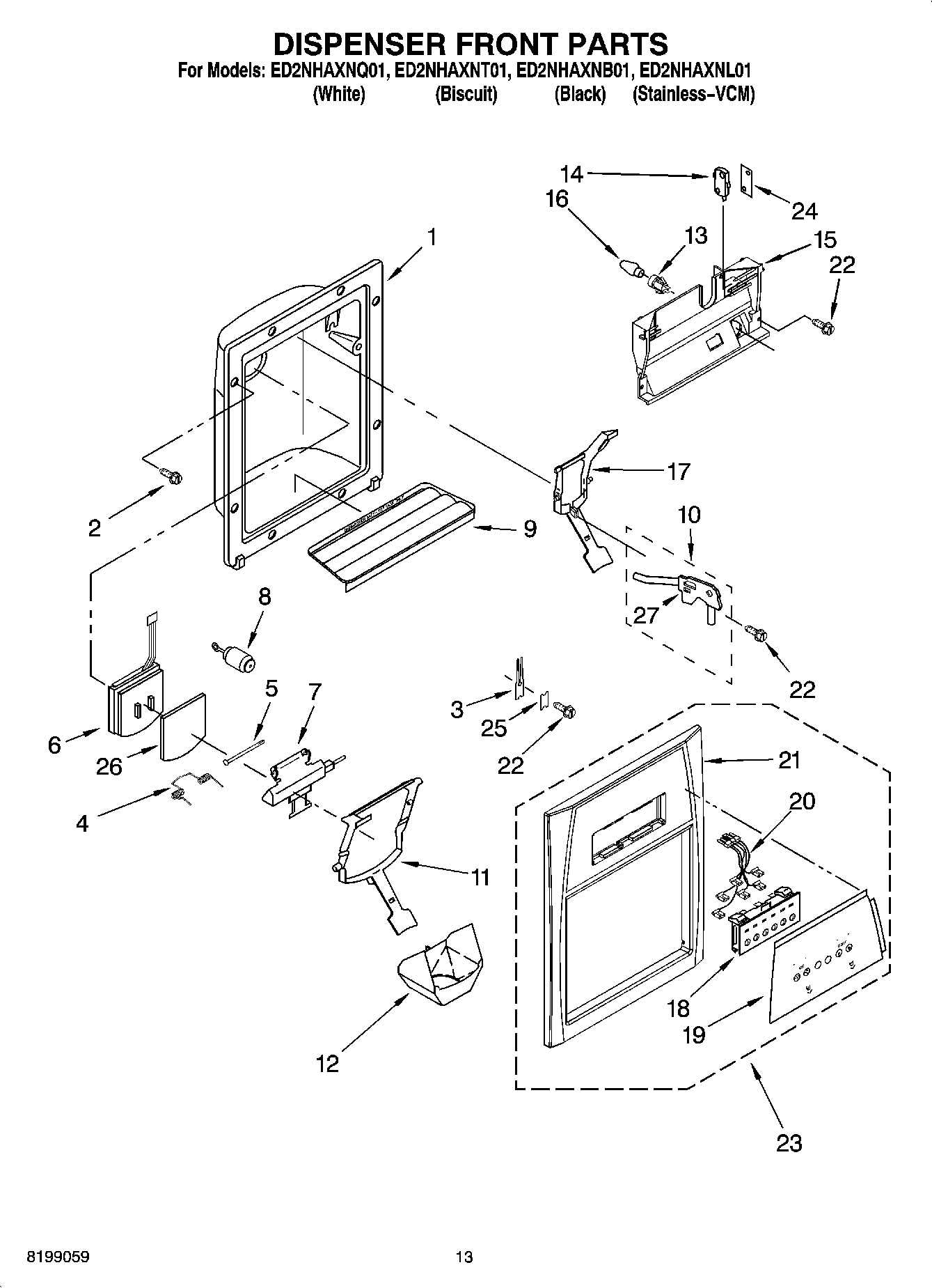 08 - DISPENSER FRONT PARTS