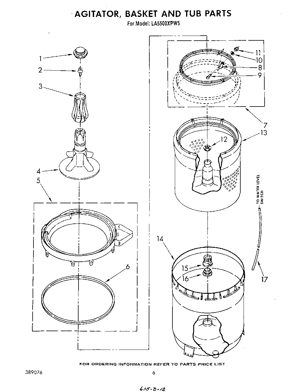 04 - AGITATOR, BASKET, AND TUB