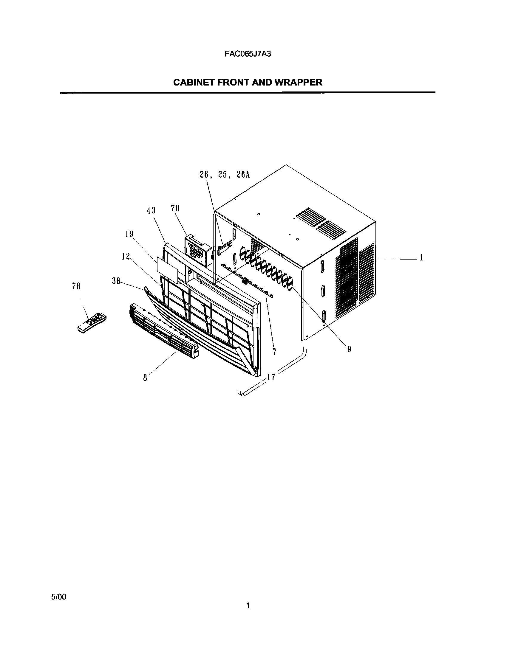 03 - CABINET FRONT AND WRAPPER