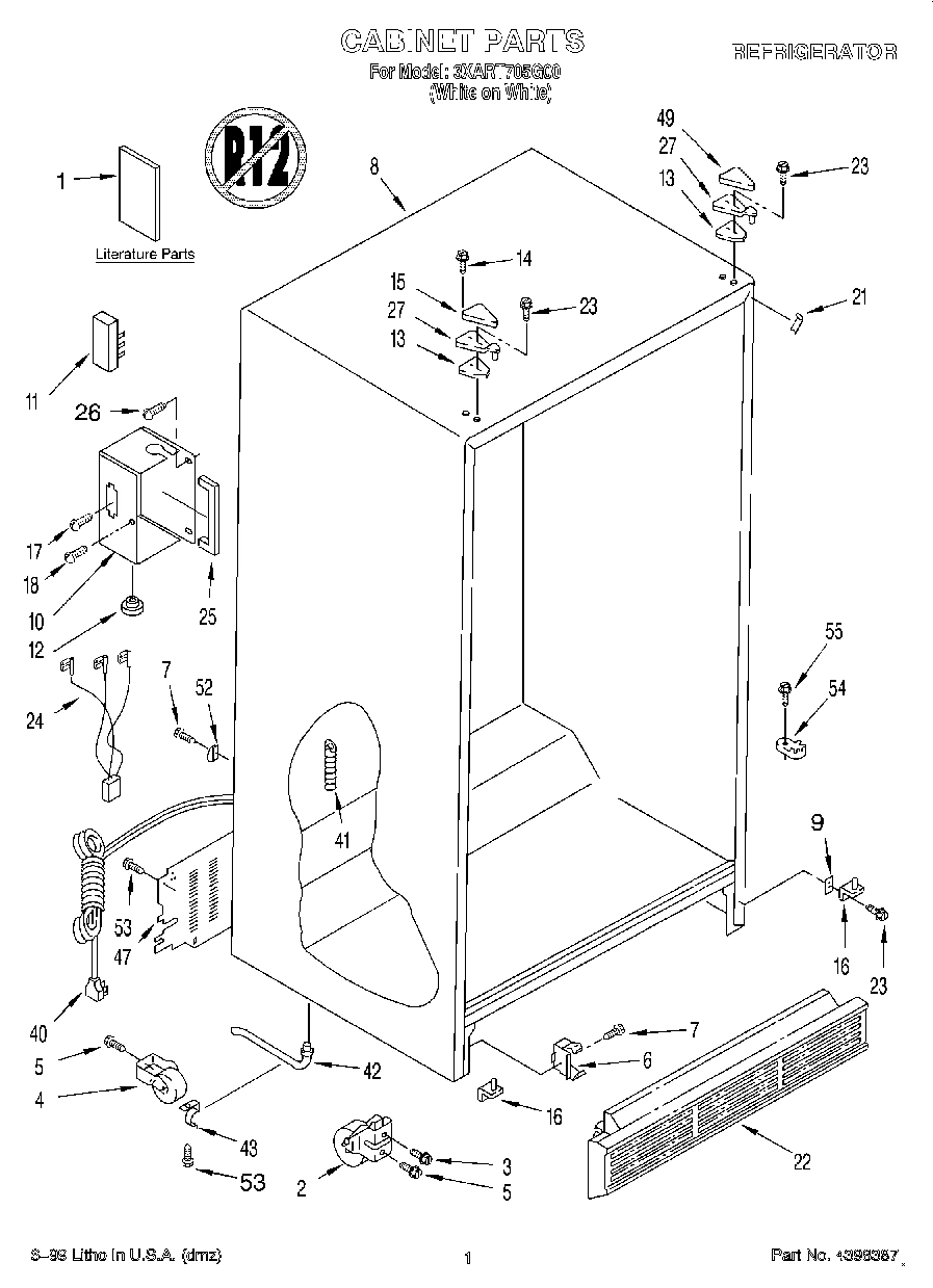 01 - CABINET, LITERATURE