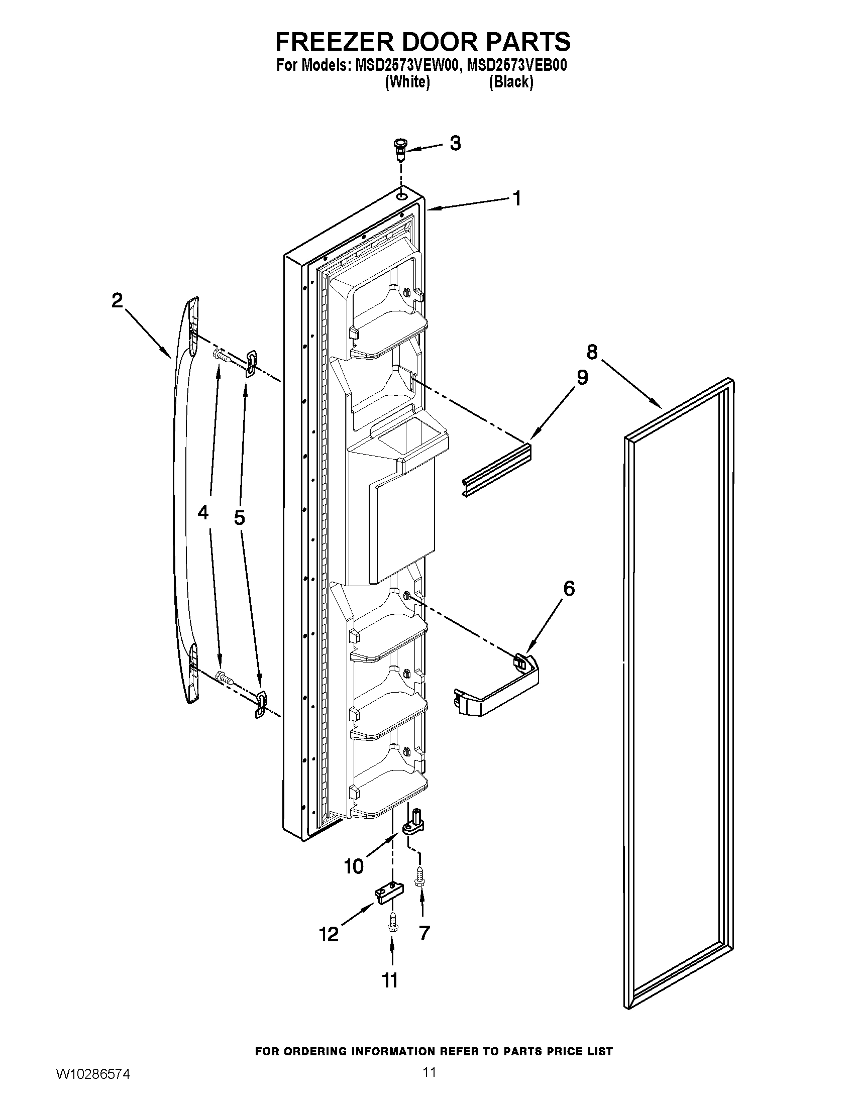 07 - FREEZER DOOR PARTS